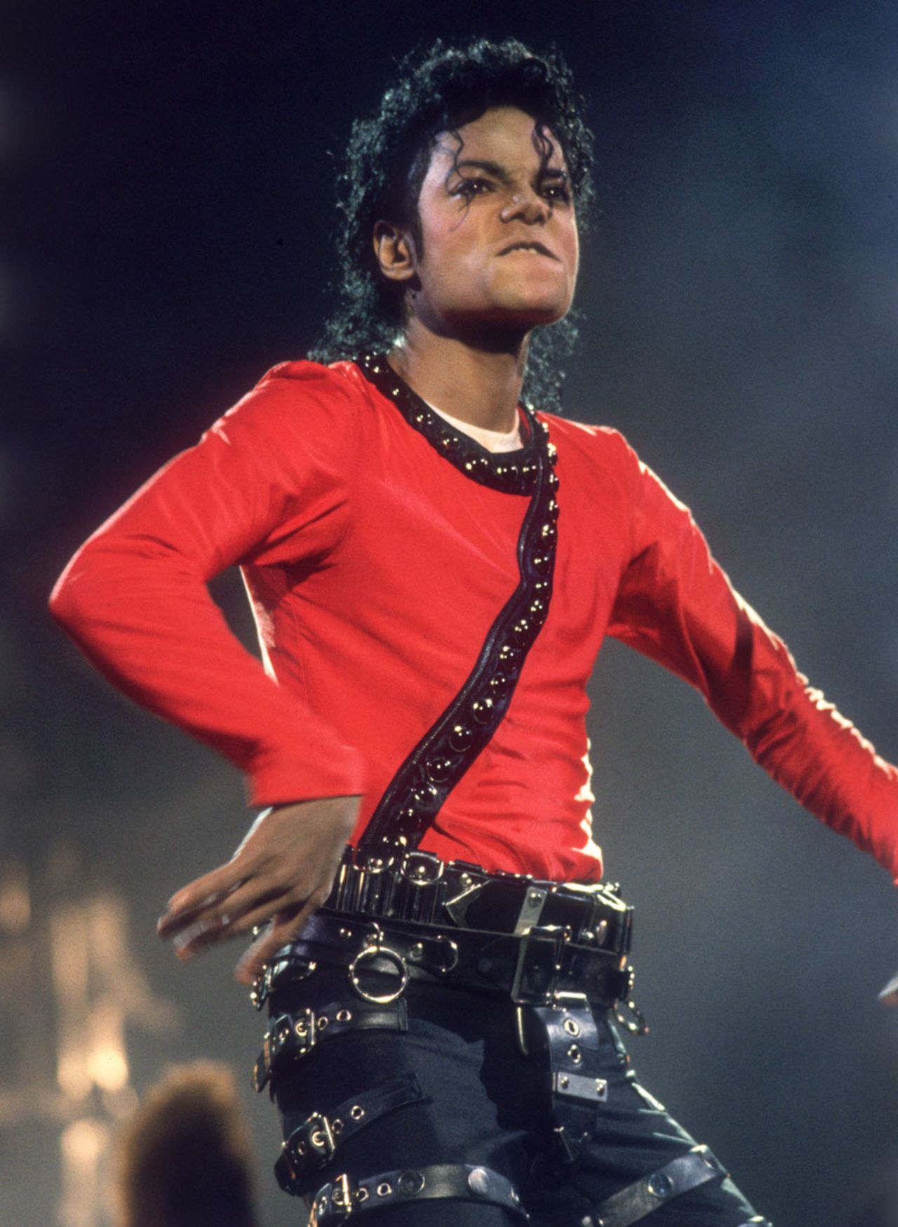 Michael Jackson performs on stage during his "Bad" world tour , Tokyo, September 14, 1987