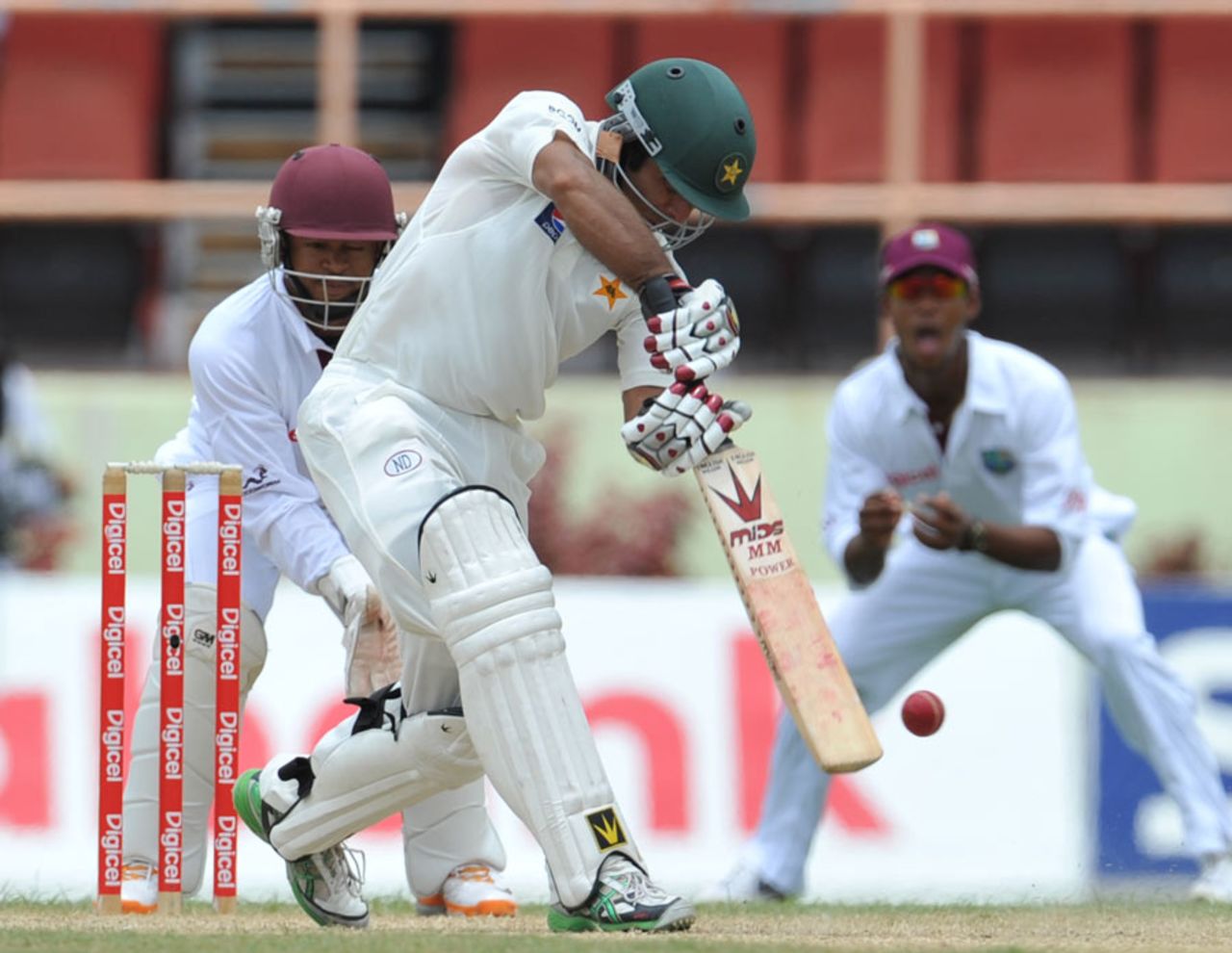 Taufeeq Umar drives through the off side, West Indies v Pakistan, 1st Test, Providence, 2nd day, May 13, 2011