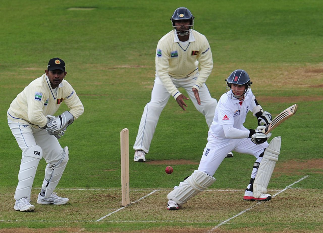 James Taylor reached his half-century off 98 balls, England Lions v Sri Lankans, Tour match, Derby, May 19 2011
