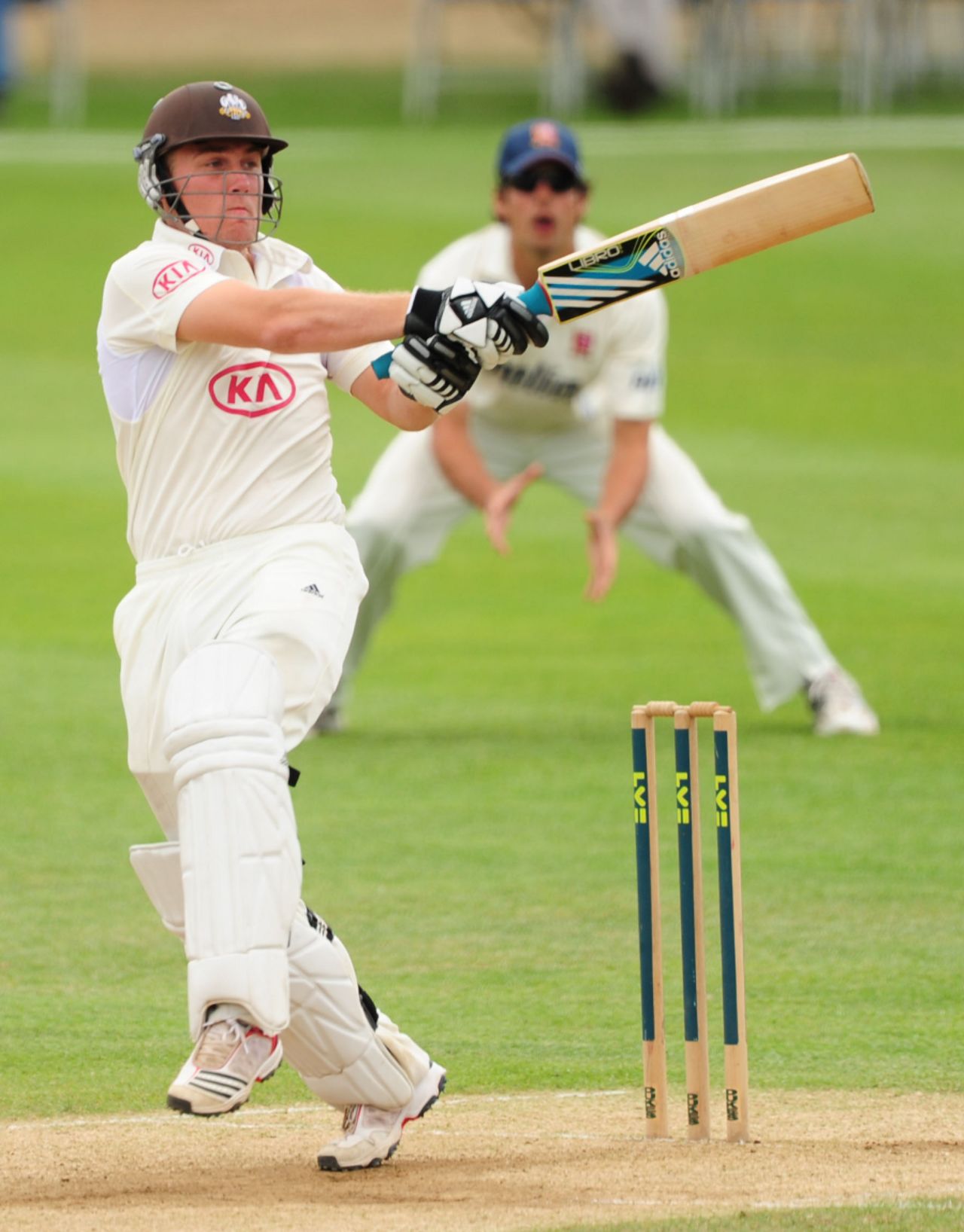 Rory Hamilton-Brown pulls on his way to a fifth first-class hundred, Surrey v Essex, County Championship Division Two, Whitgift School, 3rd day, May 20 2011