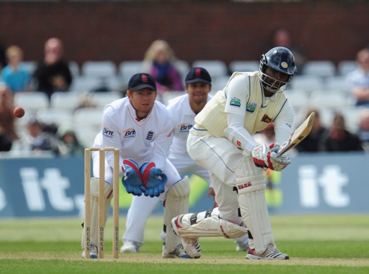 Tharanga Paranavitana offered solid support in the opening stand, England Lions v Sri Lankans, Tour match, Derby, May 21, 2011