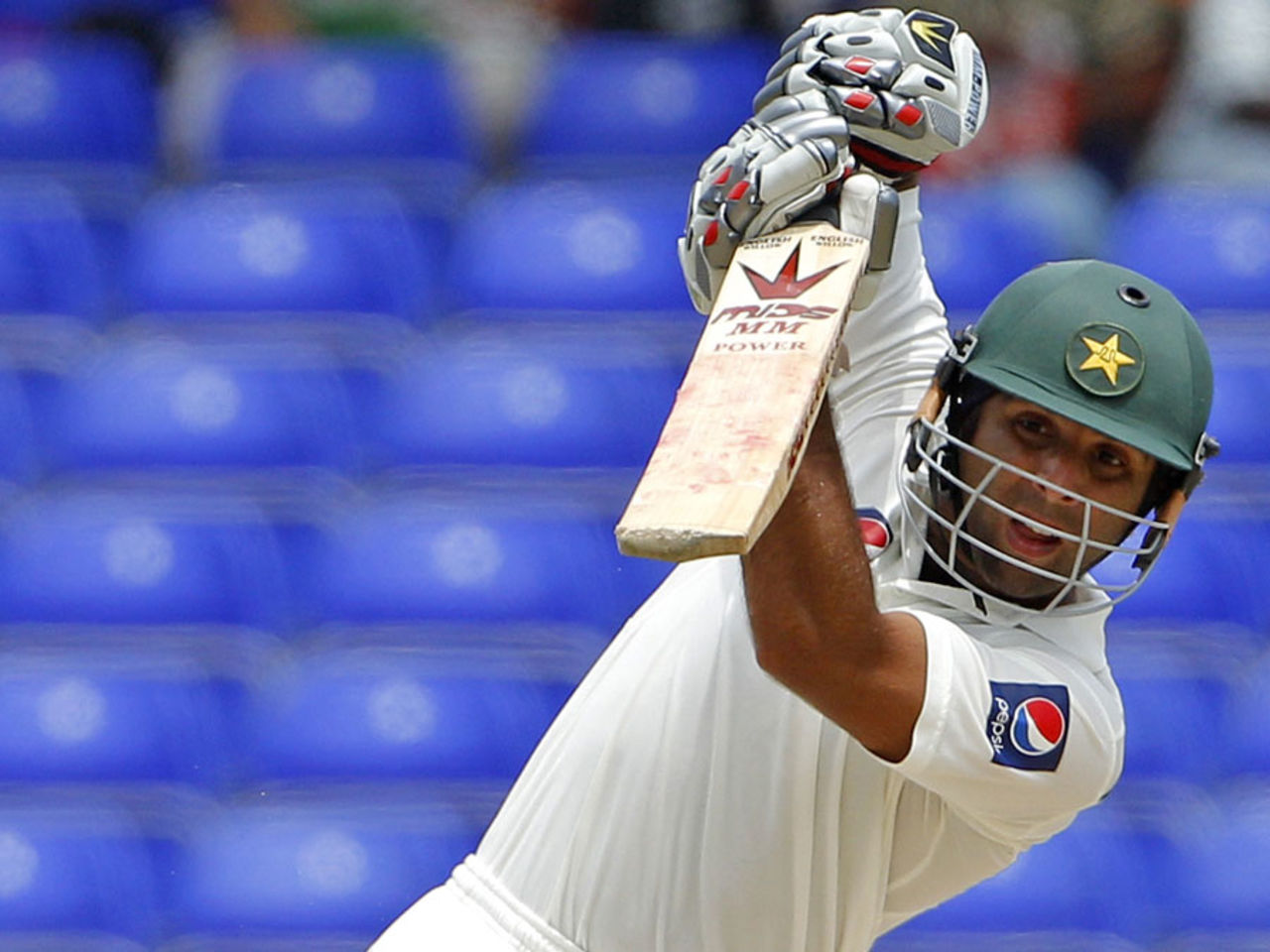 Taufeeq Umar drives, West Indies v Pakistan, 2nd Test, St Kitts, 3rd day, May 22, 2011