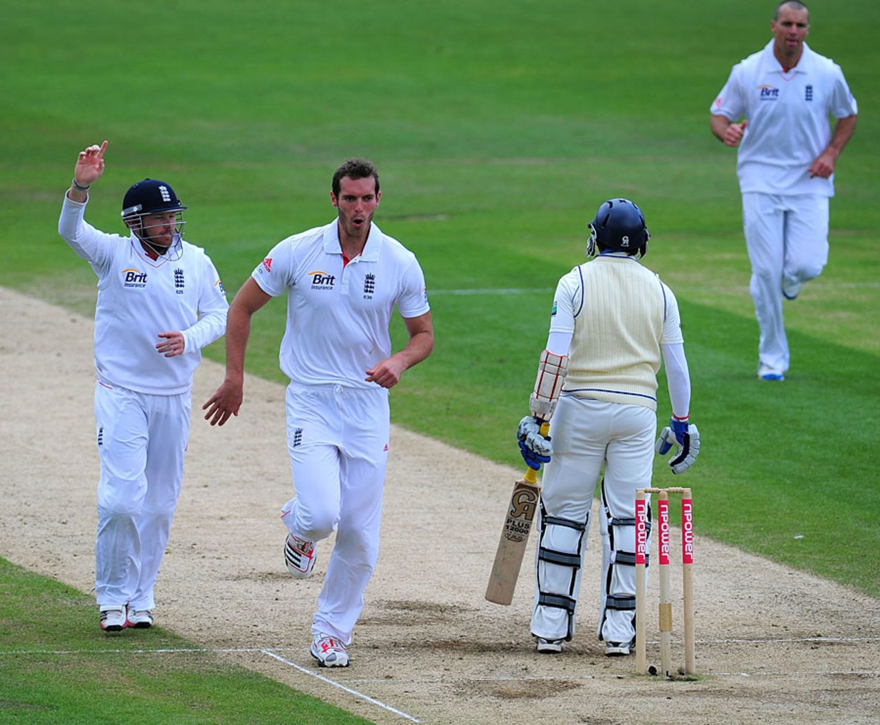 Chris Tremlett took a return catch to remove Tillakaratne Dilshan, England v Sri Lanka, 1st Test, Cardiff, 5th day, May 30, 2011