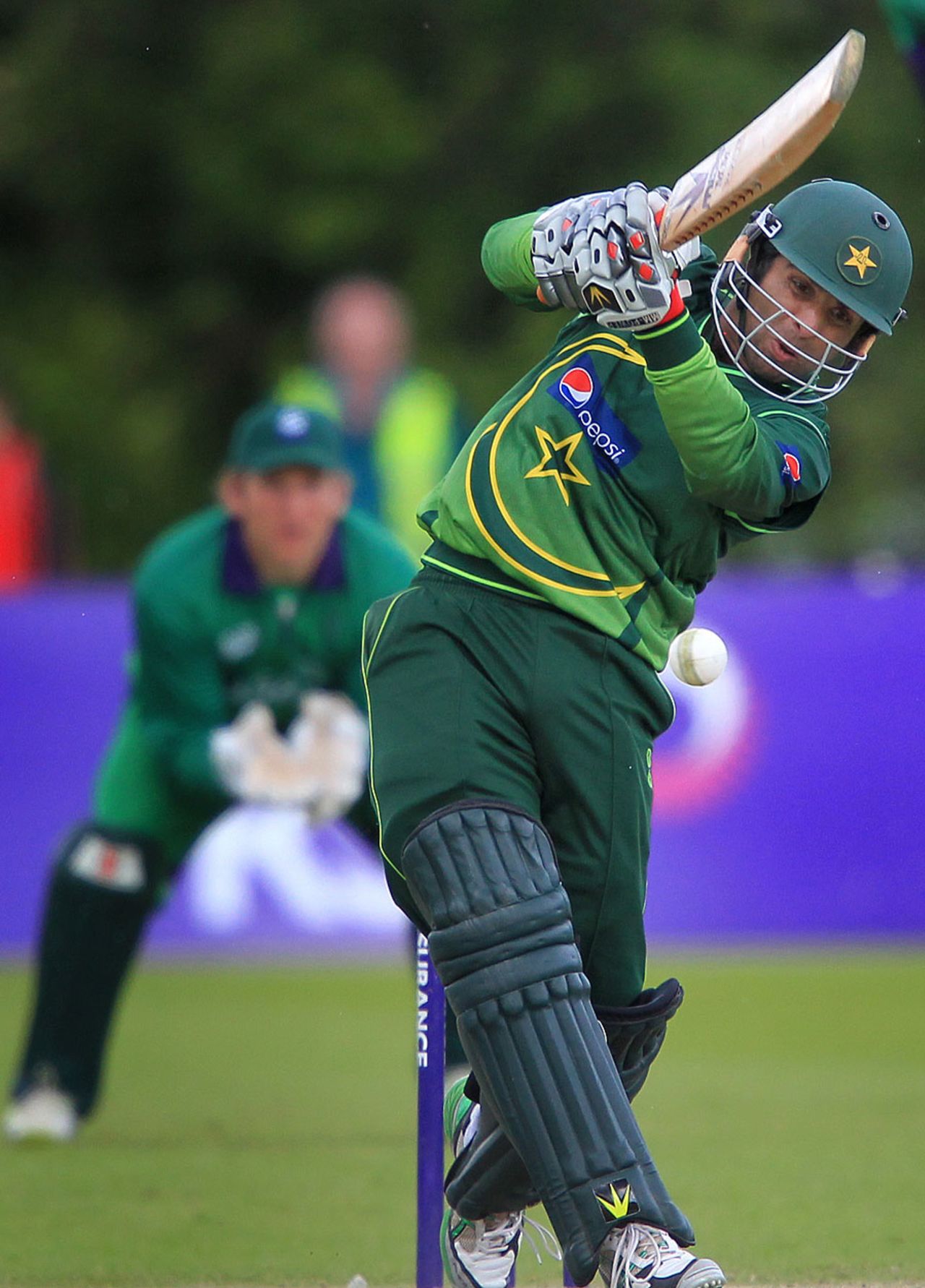Taufeeq Umar got Pakistan off to a steady start making 32, Ireland v Pakistan, 2nd ODI, Belfast, May 30, 2011