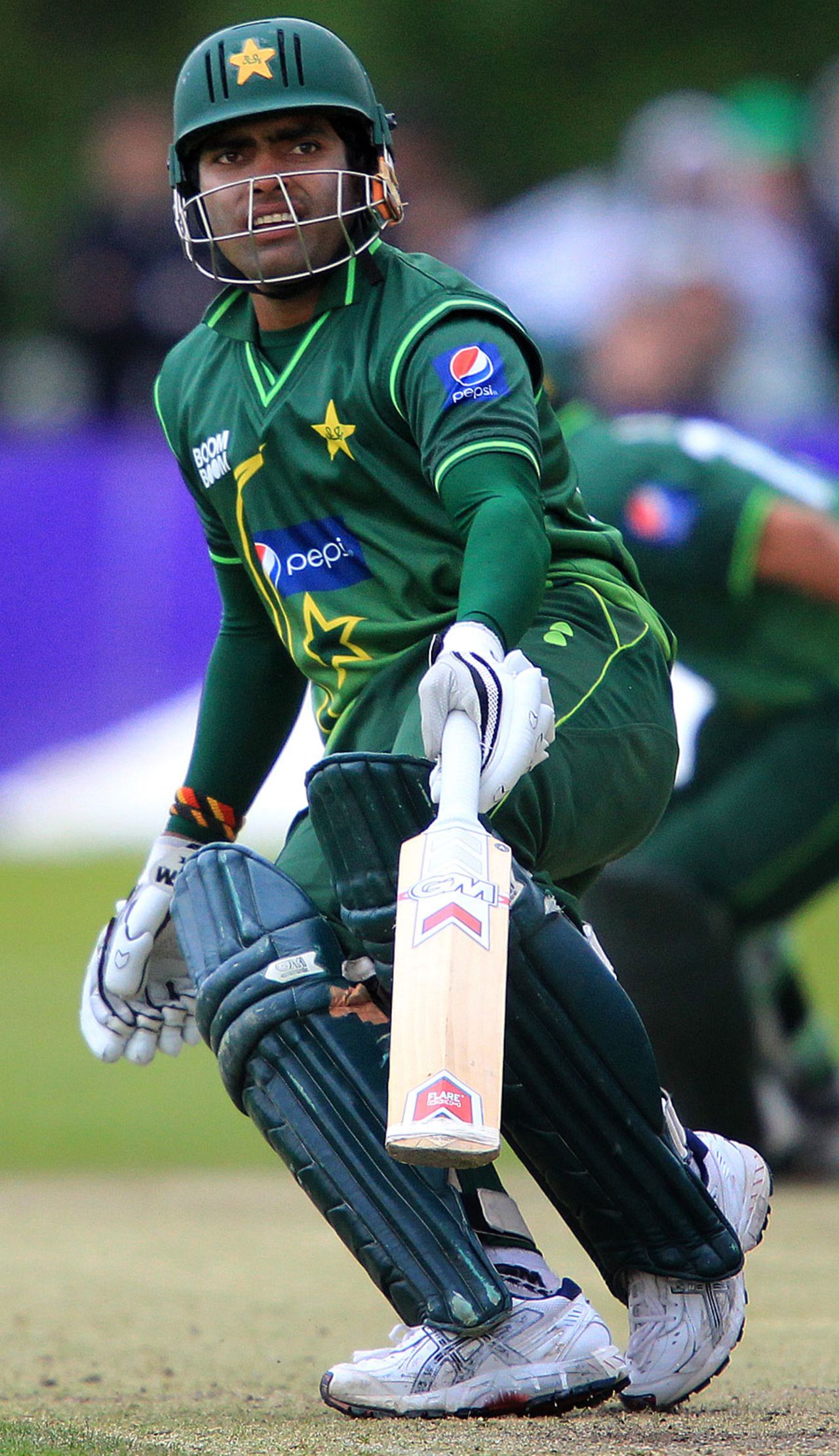 Umar Akmal carried Pakistan home with an unbeaten 60, Ireland v Pakistan, 2nd ODI, Belfast, May 30, 2011