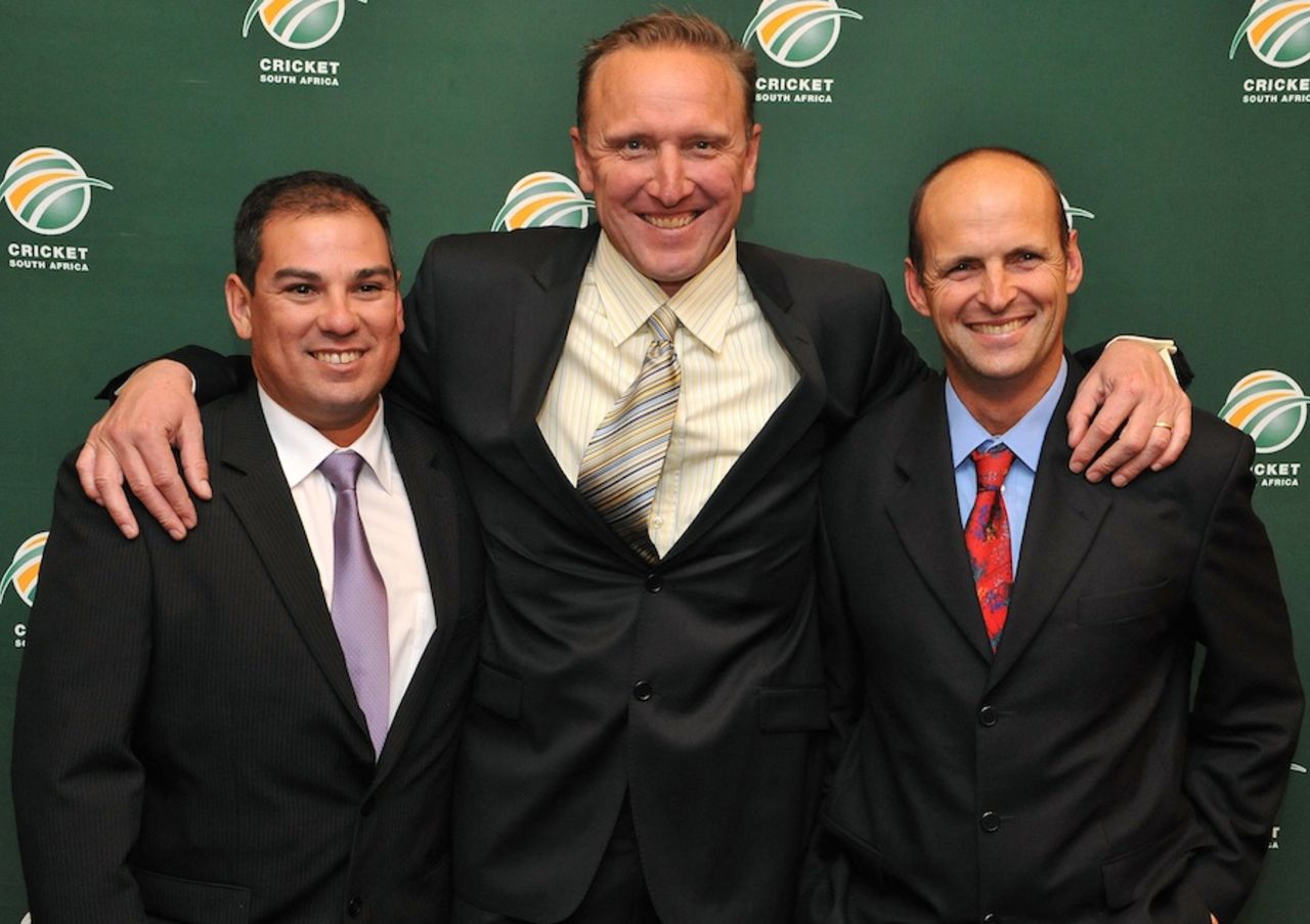 Gary Kirsten, Allan Donald and Russel Domingo form South Africa's new coaching team, Johannesbug, June 6, 2011