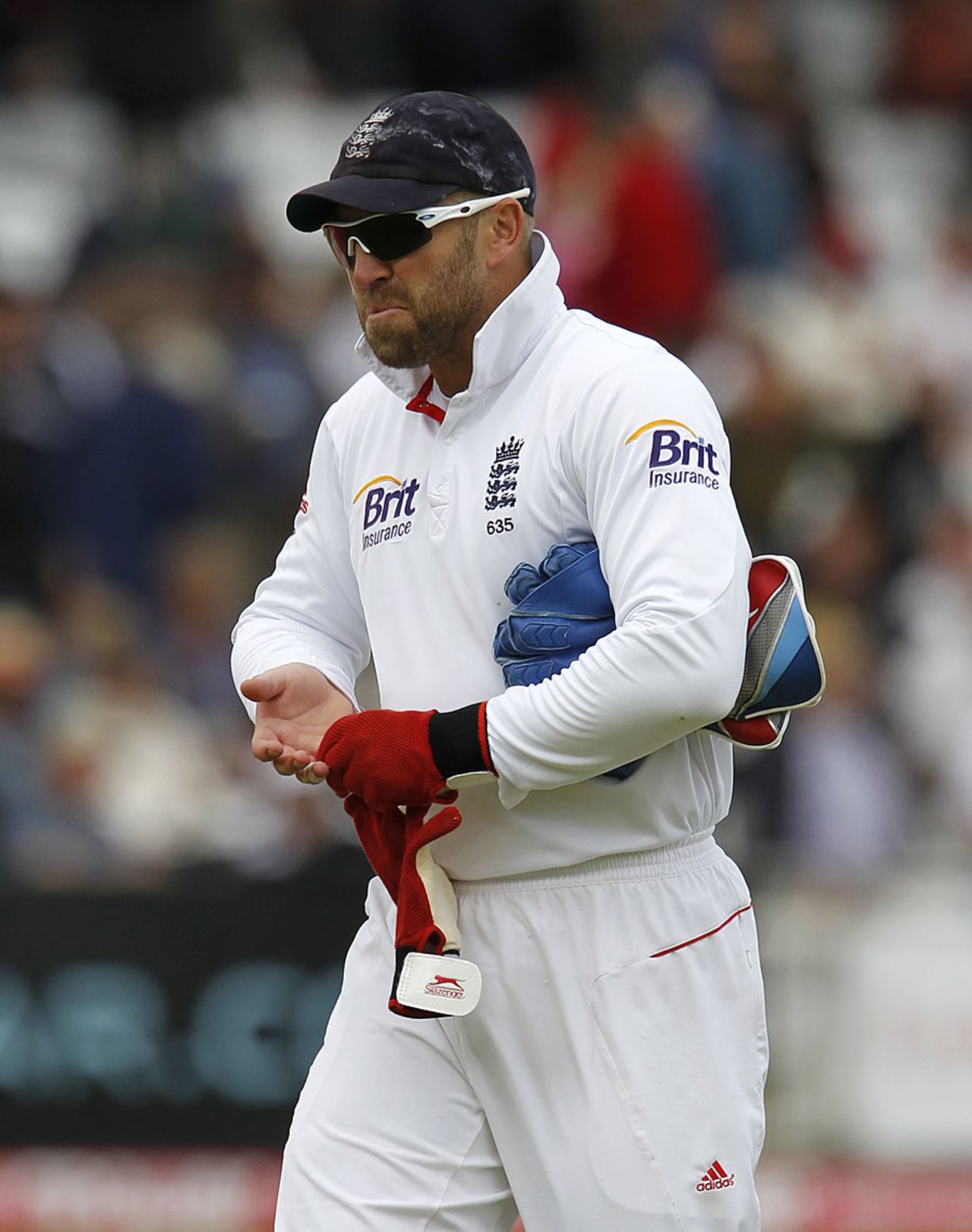 It was a tricky day for Matt Prior on and off the field, England v Sri Lanka, 2nd Test, Lord's, 5th day, June 7, 2011