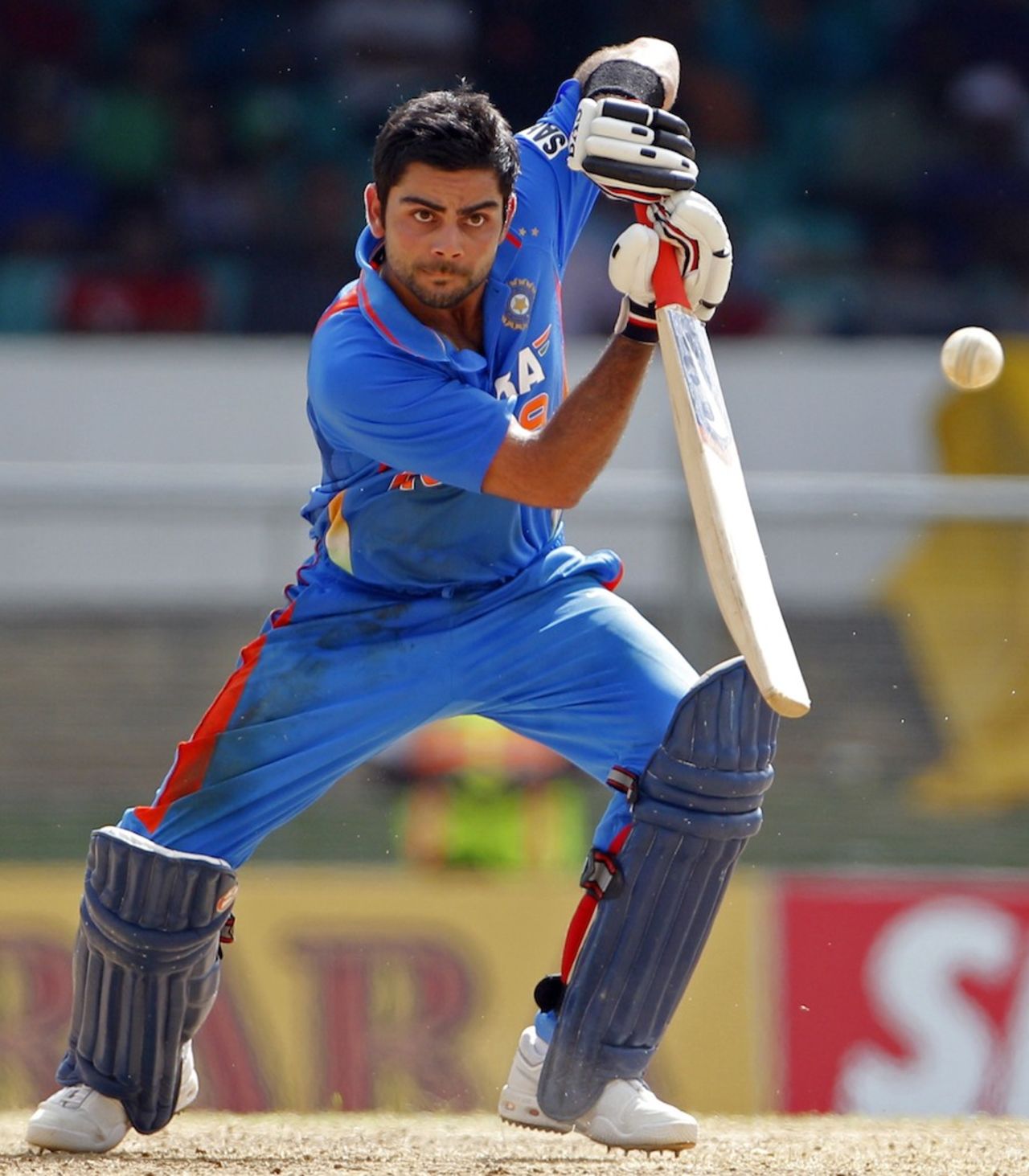 Virat Kohli guided India's chase with his half-century, West Indies v India, 2nd ODI, Trinidad, June 8, 2011