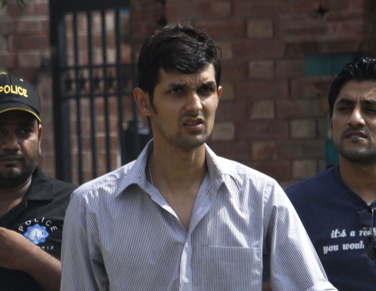 Zulqarnain Haider arrives for his disciplinary hearing, Lahore, June 17, 2011
