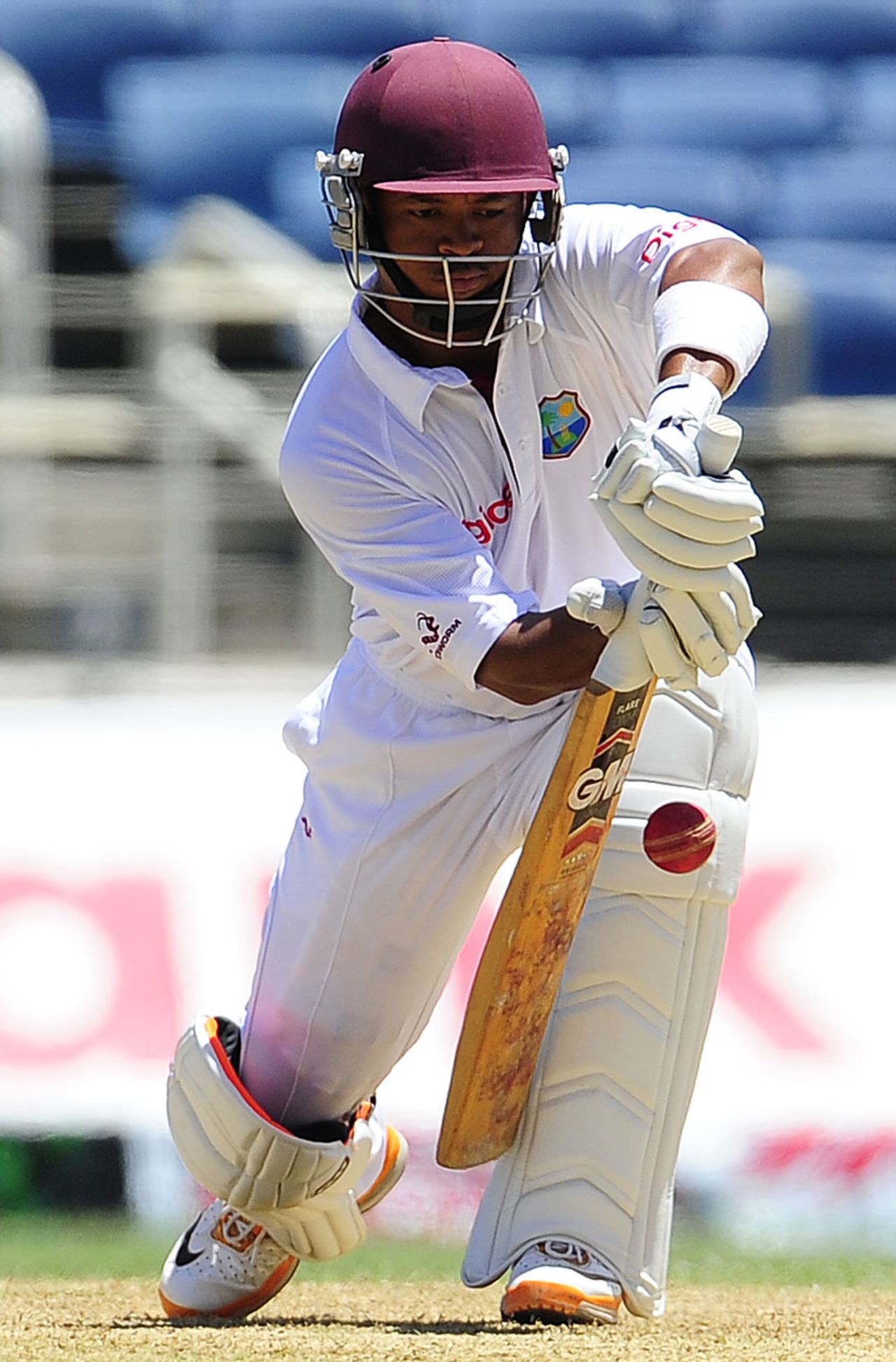 Carlton Baugh resisted India's surge briefly, West Indies v India, 1st Test, Kingston, 2nd day, June 21, 2011