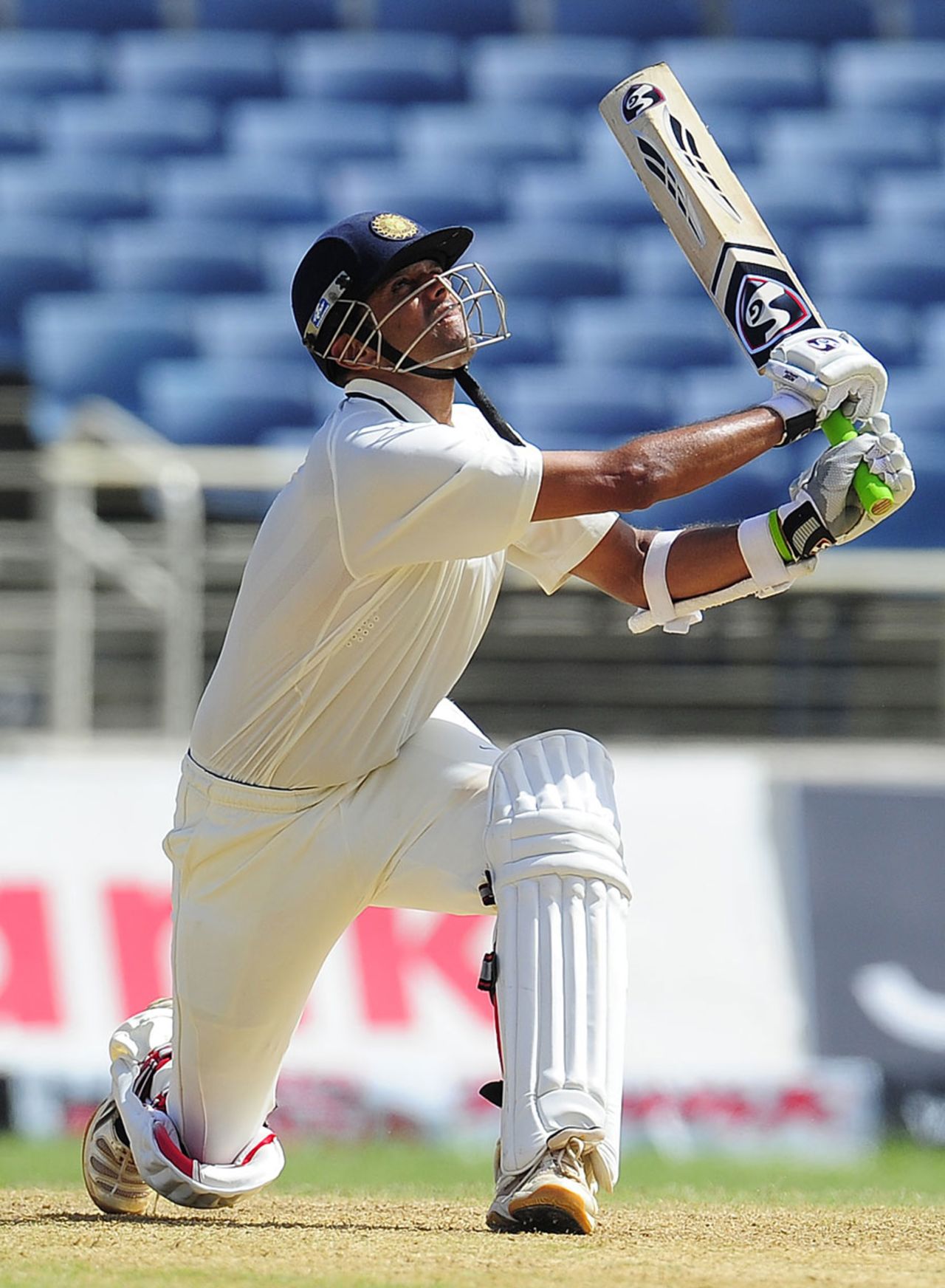 Rahul Dravid skies one, West Indies v India, 1st Test, Kingston, 3rd day, June 22, 2011