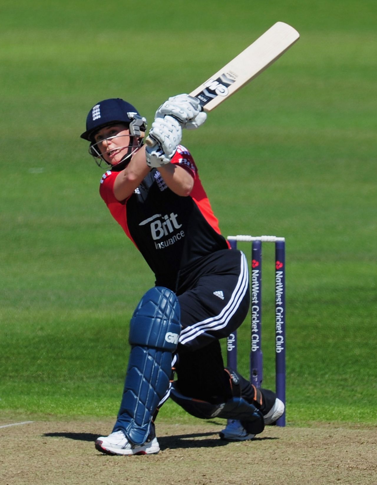 Claire Taylor cracks a boundary during her fifty, England v India, NatWest Women's T20 Quadrangular Series, Taunton, June 26 2011