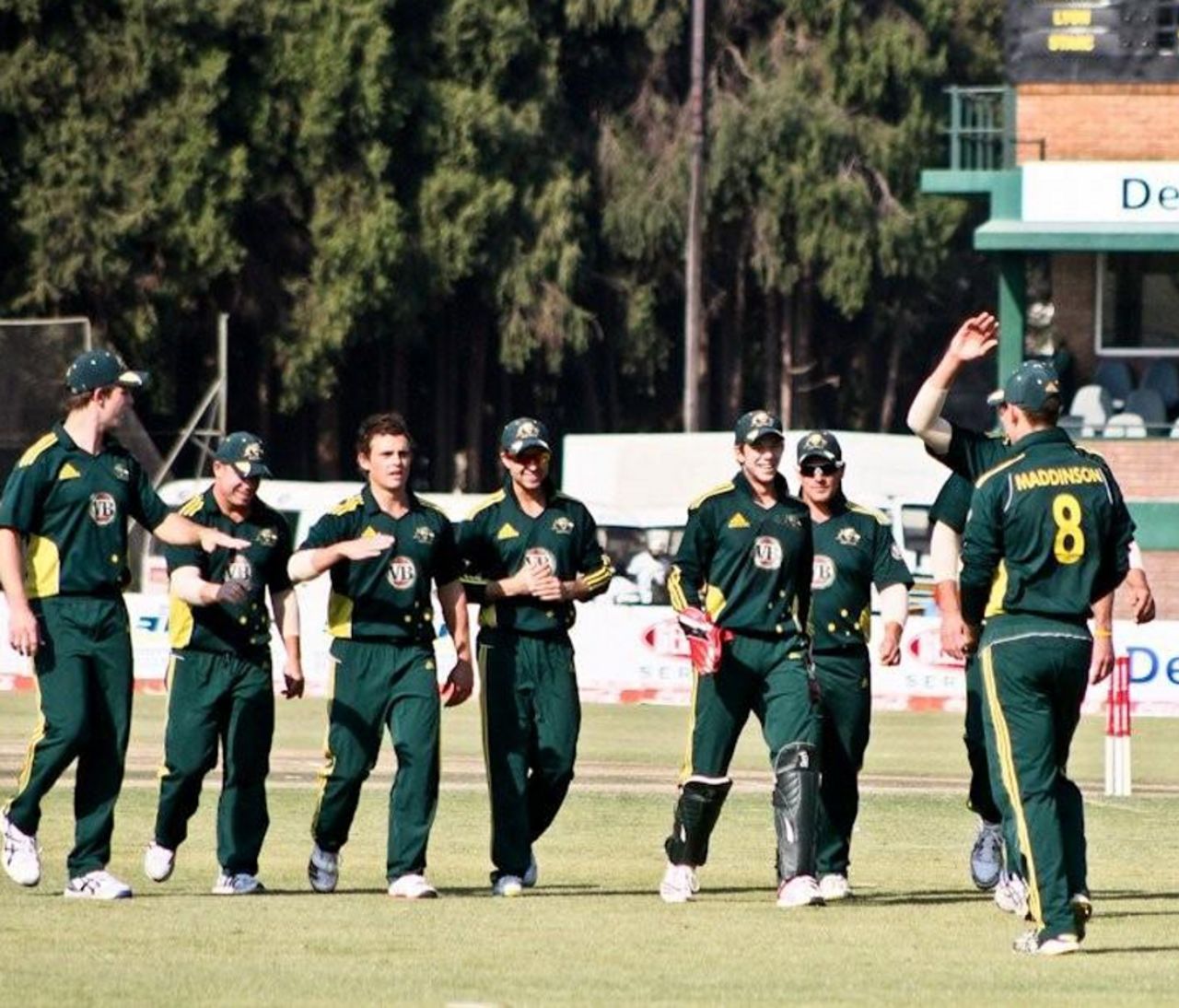Australia A celebrate a wicket, Australia A v South Africa A, Zimbabwe A Team Tri-Series, Harare, June 30 2011