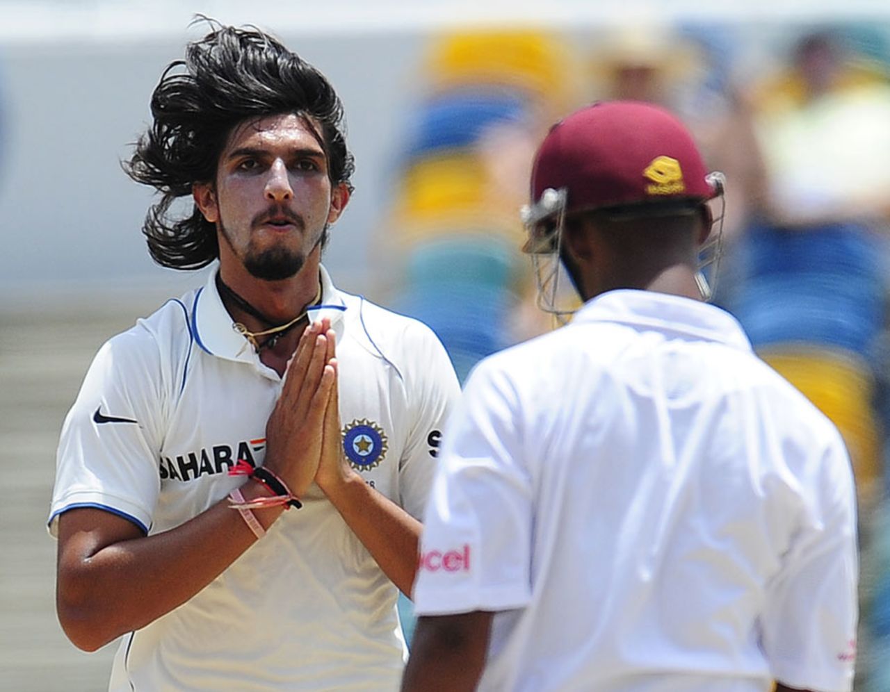 Ishant Sharma sent back Lendl Simmons for 14, West Indies v India, 2nd Test, Bridgetown, 5th day, July 2, 2011 