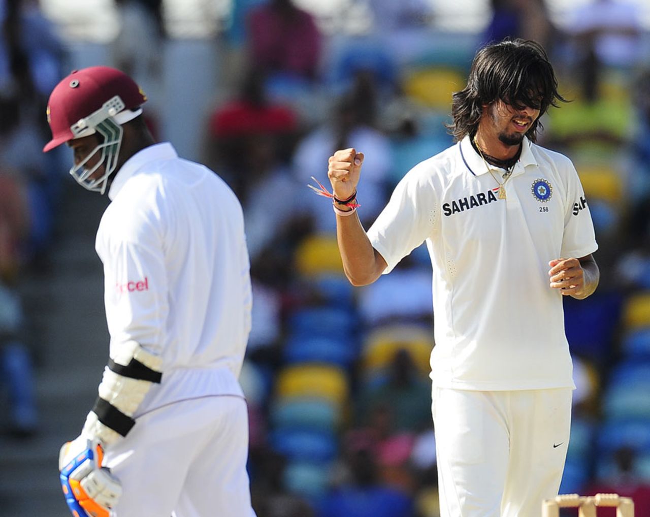 Ishant Sharma picks up his ninth wicket of the match - Marlon Samuels, West Indies v India, 2nd Test, Bridgetown, 5th day, July 2, 2011 
