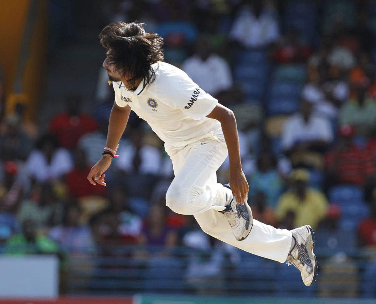Ishant Sharma produced his best figures in a Test match, West Indies v India, 2nd Test, Bridgetown, 5th day, July 2, 2011 
