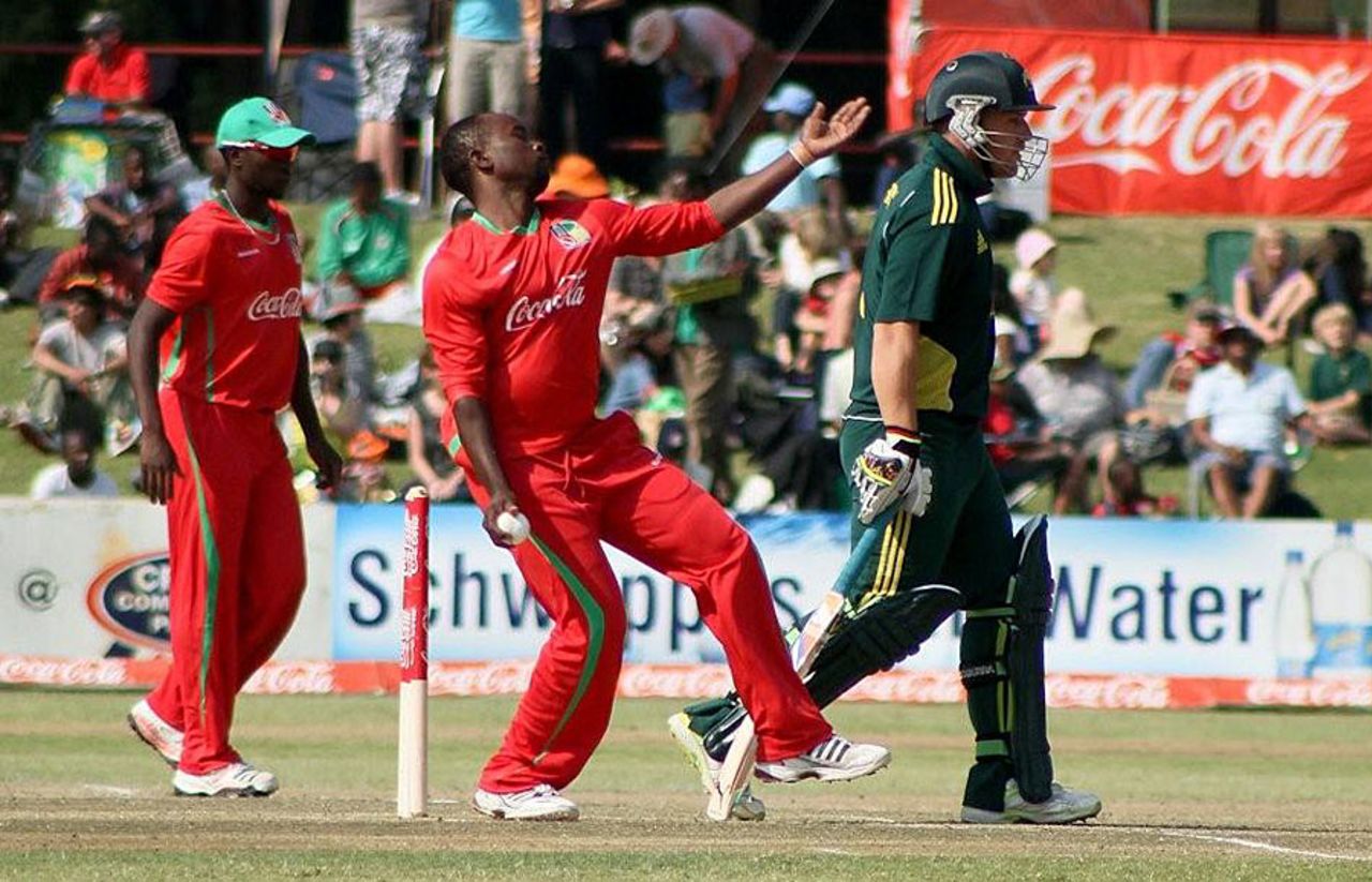 Prosper Utseya gave Zimbabwe an outside chance, Zimbabwe XI v Australia A, Harare, July 3, 2011