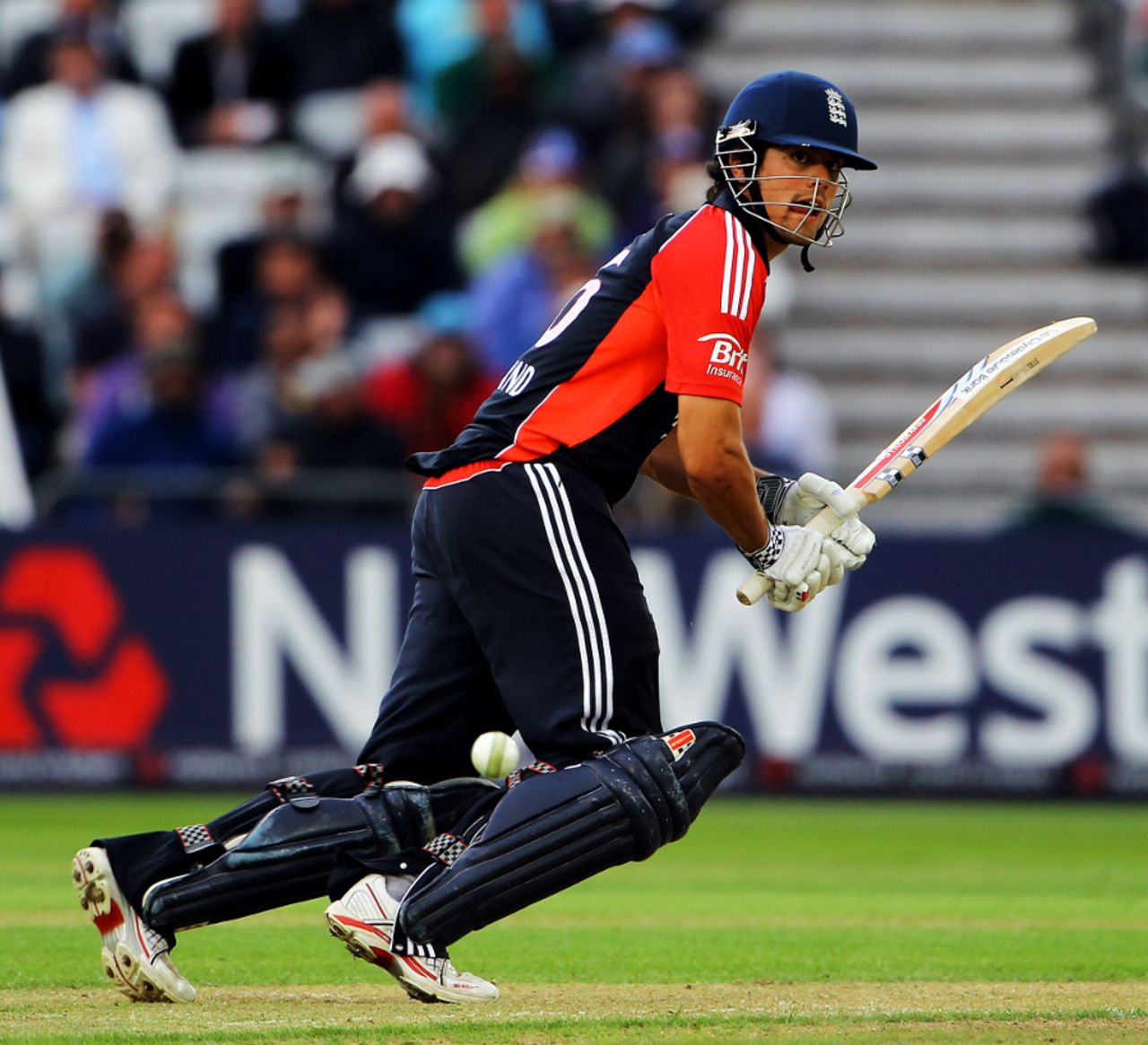 Alastair Cook whips into the leg side during his 37-ball fifty, England v Sri Lanka, 4th ODI, Trent Bridge, July 6 2011