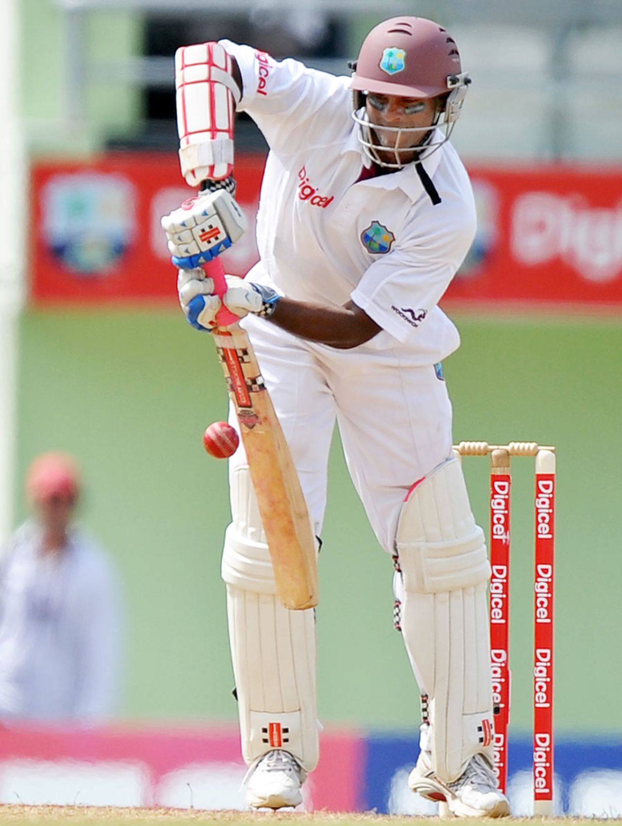 Shivnarine Chanderpaul was solid as ever, West Indies v India, 3rd Test, Dominica, 5th day, July 10, 2011