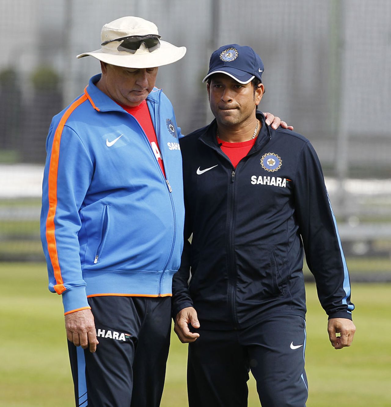 Duncan Fletcher and Sachin Tendulkar at Lord's, July 19 2011
