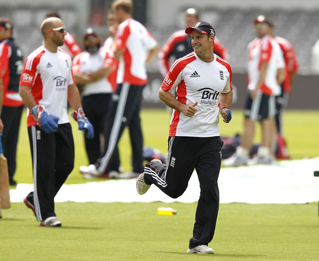 Andrew Strauss looked in sprightly mood at Lord's after returning to form for Somerset against India, Lord's, July 19 2011