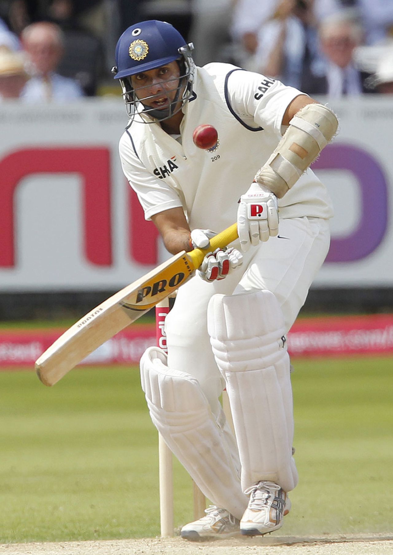 VVS Laxman played mostly from the crease, England v India, 1st Test, Lord's, 5th day, July 25, 2011
