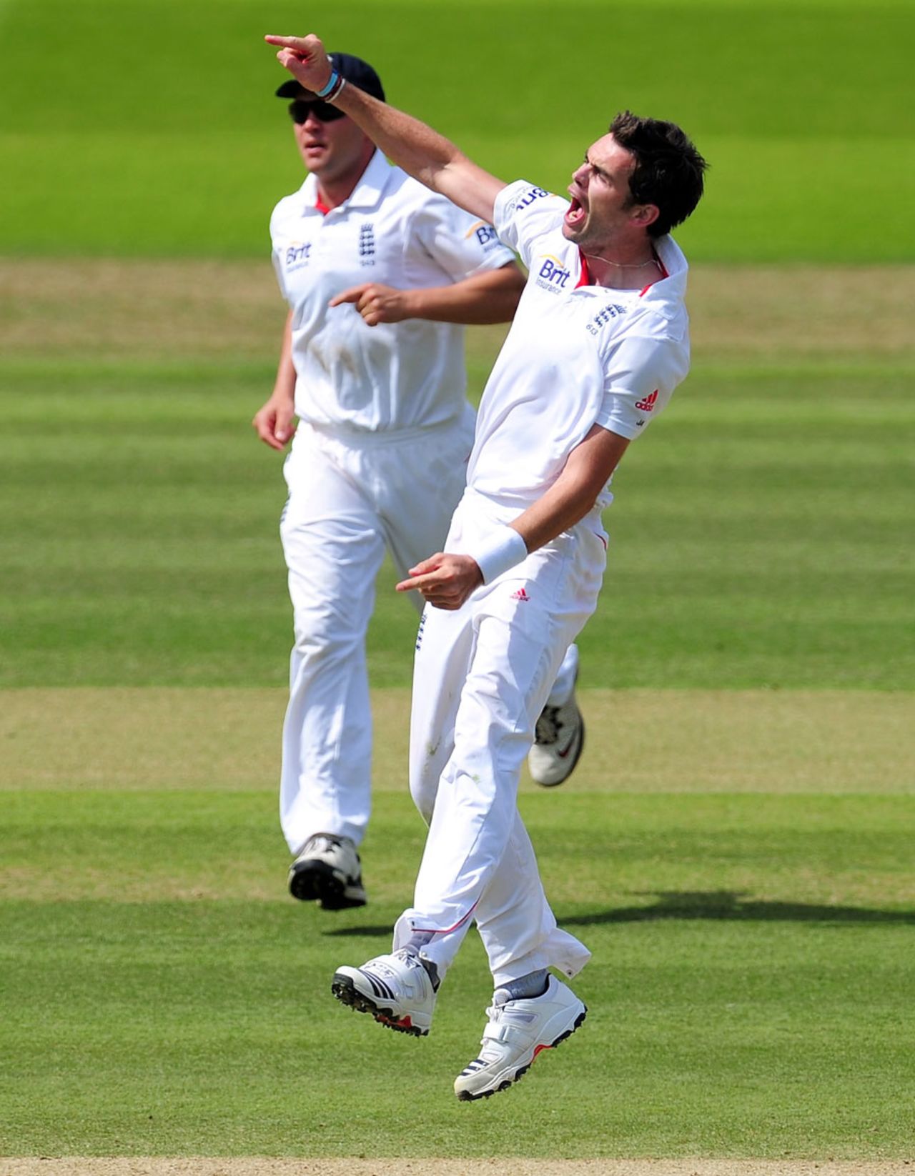James Anderson is overjoyed after removing Sachin Tendulkar, England v India, 1st Test, Lord's, 5th day, July 25, 2011