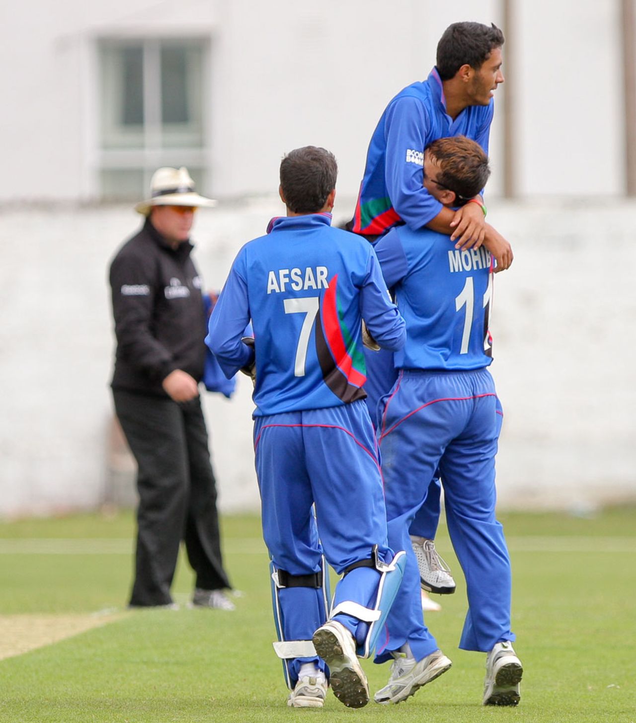 Afghanistan surged to their first win in the tournament, Afghanistan U-19s v Papua New Guinea U-19s, Dublin, July 31, 2011