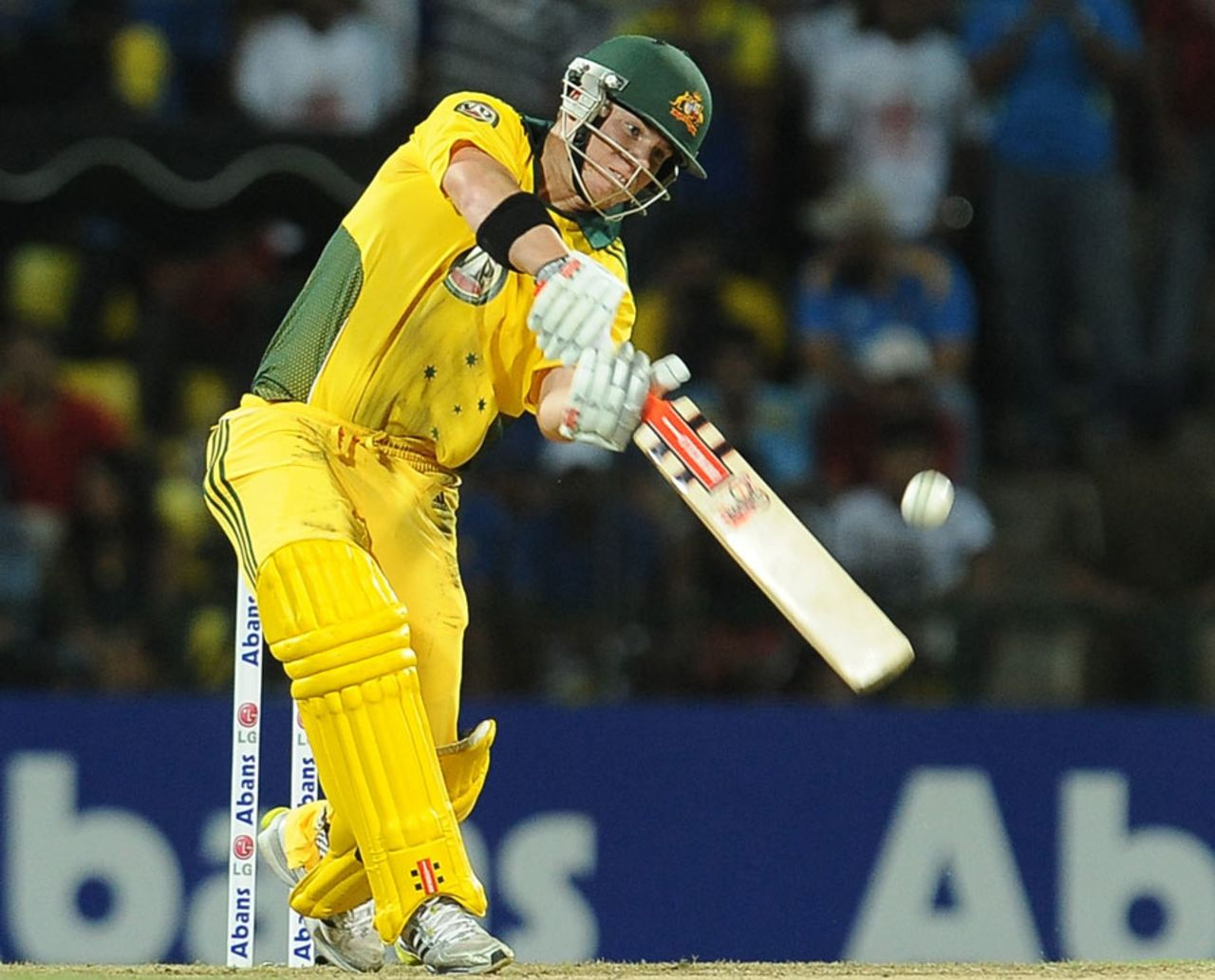 David Warner top scored with a 31-ball 53, Sri Lanka v Australia, 1st Twenty20, Pallekele, August 6, 2011