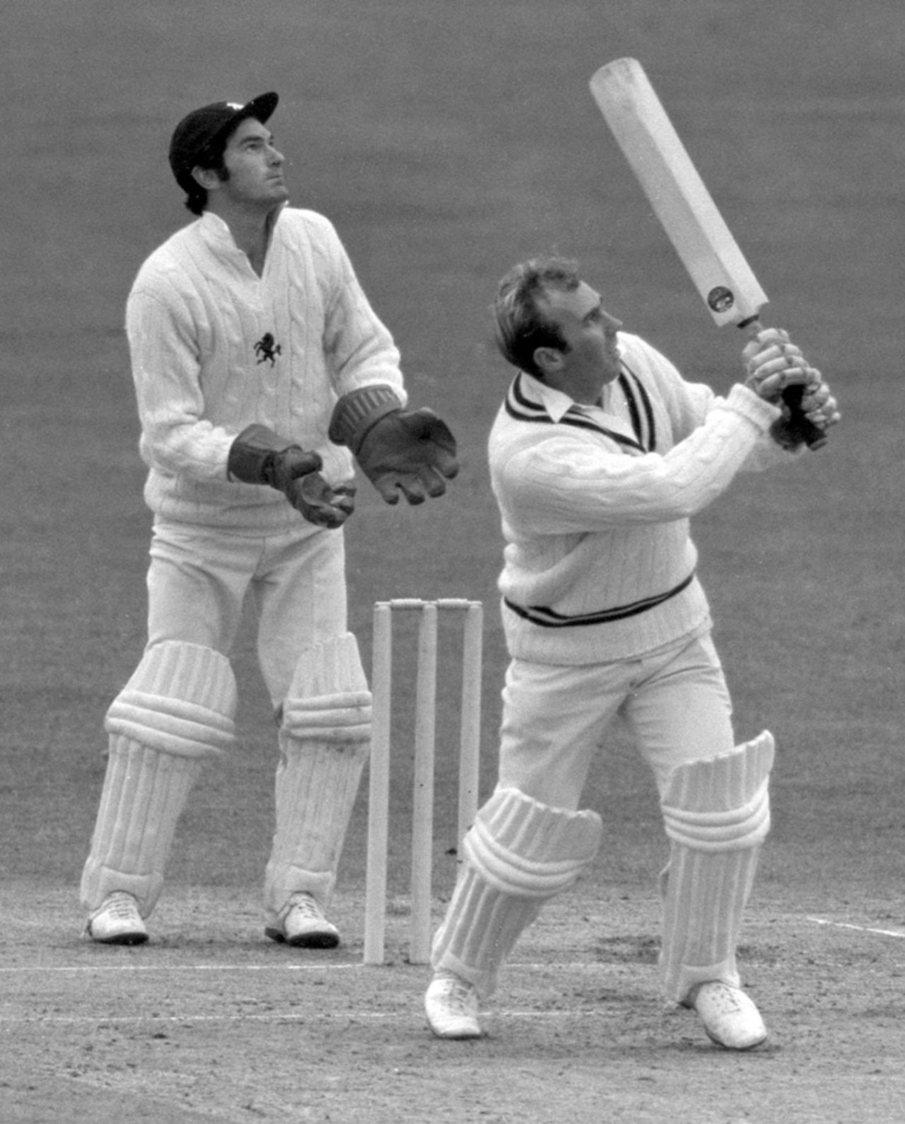 Neal Abberley on his way to 19, Kent v Warwickshire, Gravesend, May 18, 1970