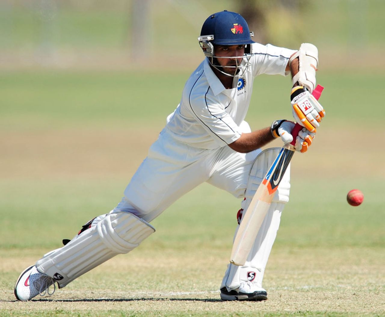 Ajinkya Rahane was one of three centurions, Australian Institute of Sport v India Emerging Players, Emerging Players tournament, 2nd day, Townsville, August 12, 2011