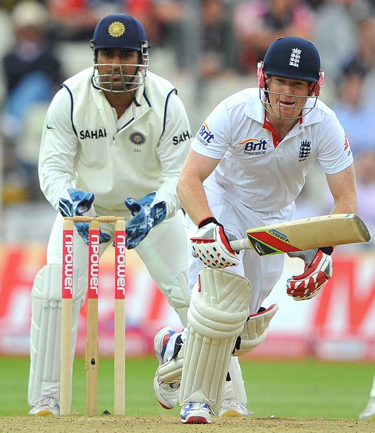 Eoin Morgan gave Alastair Cook solid company, England v India, 3rd npower Test, Edgbaston, 3rd day, August 12, 2011