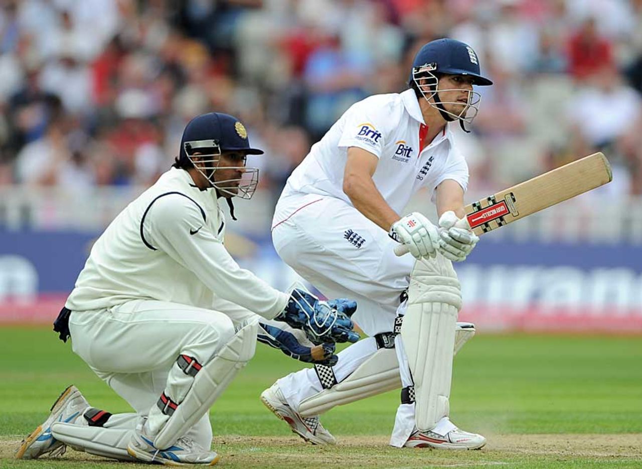 Alastair Cook was unshakeable for the bulk of the third day, England v India, 3rd npower Test, Edgbaston, 3rd day, August 12, 2011