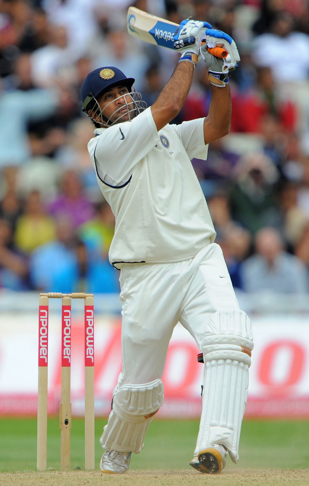 MS Dhoni made an aggressive half-century, England v India, 3rd Test, Edgbaston, 4th day, August 13, 2011
