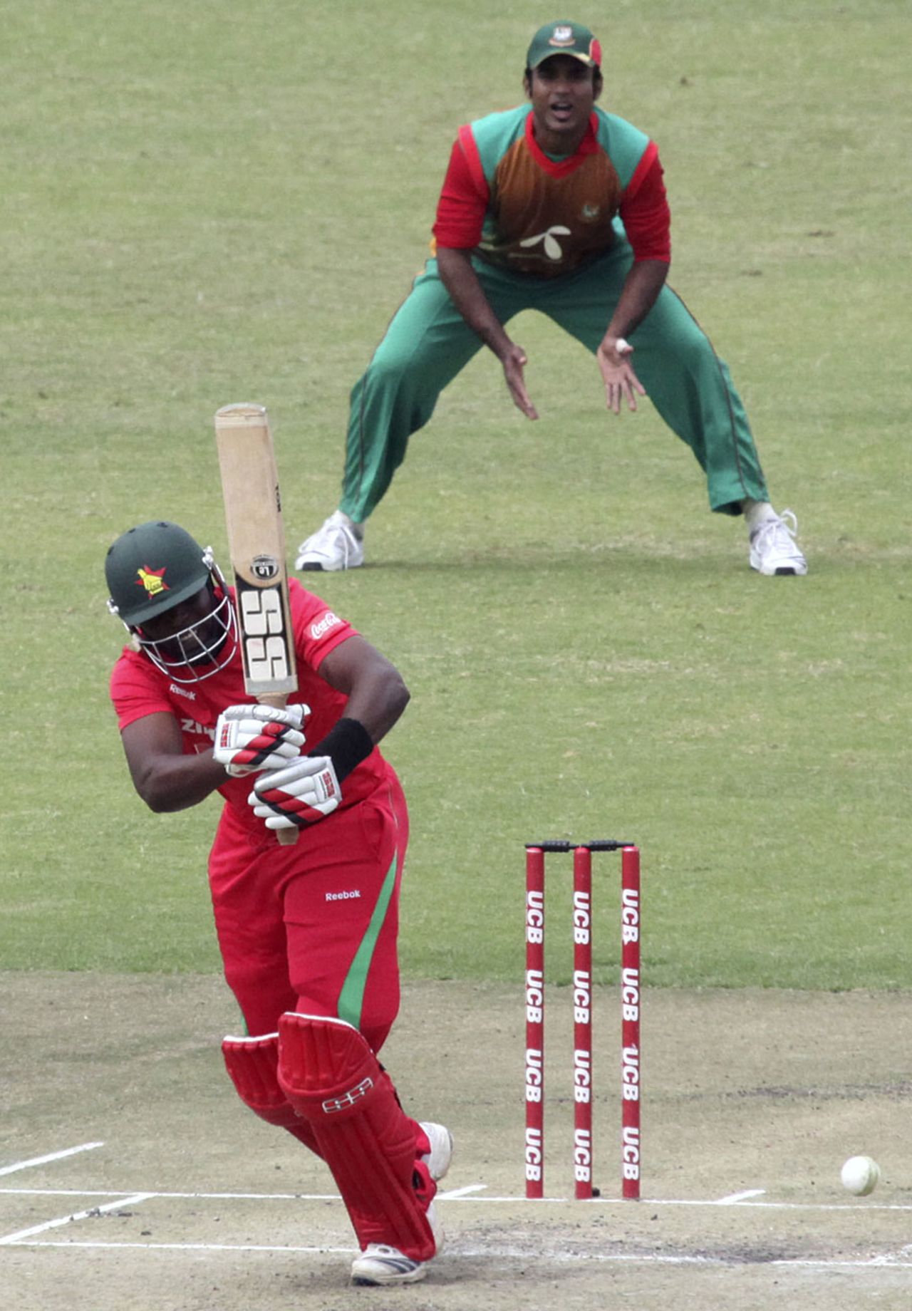 Hamilton Masakadza made a determined 74, Zimbabwe v Bangladesh, 3rd ODI, Harare, August 16, 2011