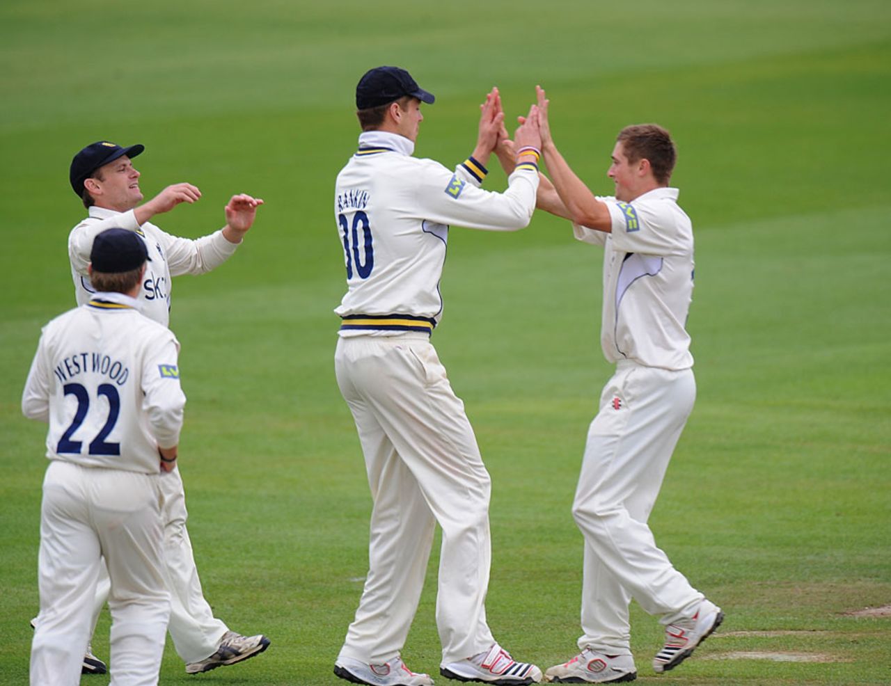 Chris Woakes took seven for 20 on a wicket-filled day at Edgbaston, Warwickshire v Hampshire, County Championship Division One, 1st day, Edgbaston, August 18 2011
