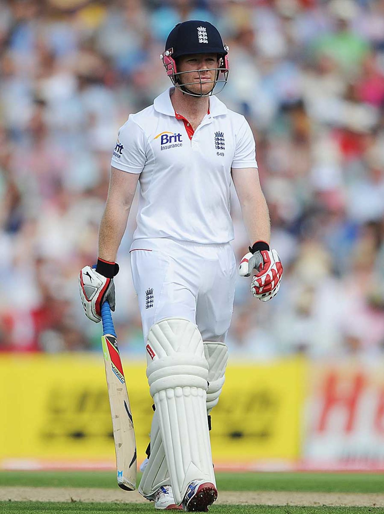 Eoin Morgan didn't last long on the third day, England v India, 4th Test, The Oval, 3rd day, August 20, 2011