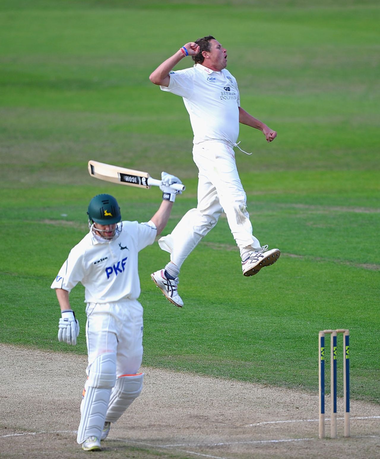 Mitchell Claydon took five wickets, including Chris Read, but Nottinghamshire held control , Nottinghamshire v Durham, County Championship Division One, 2nd day, Trent Bridge, August 22 2011