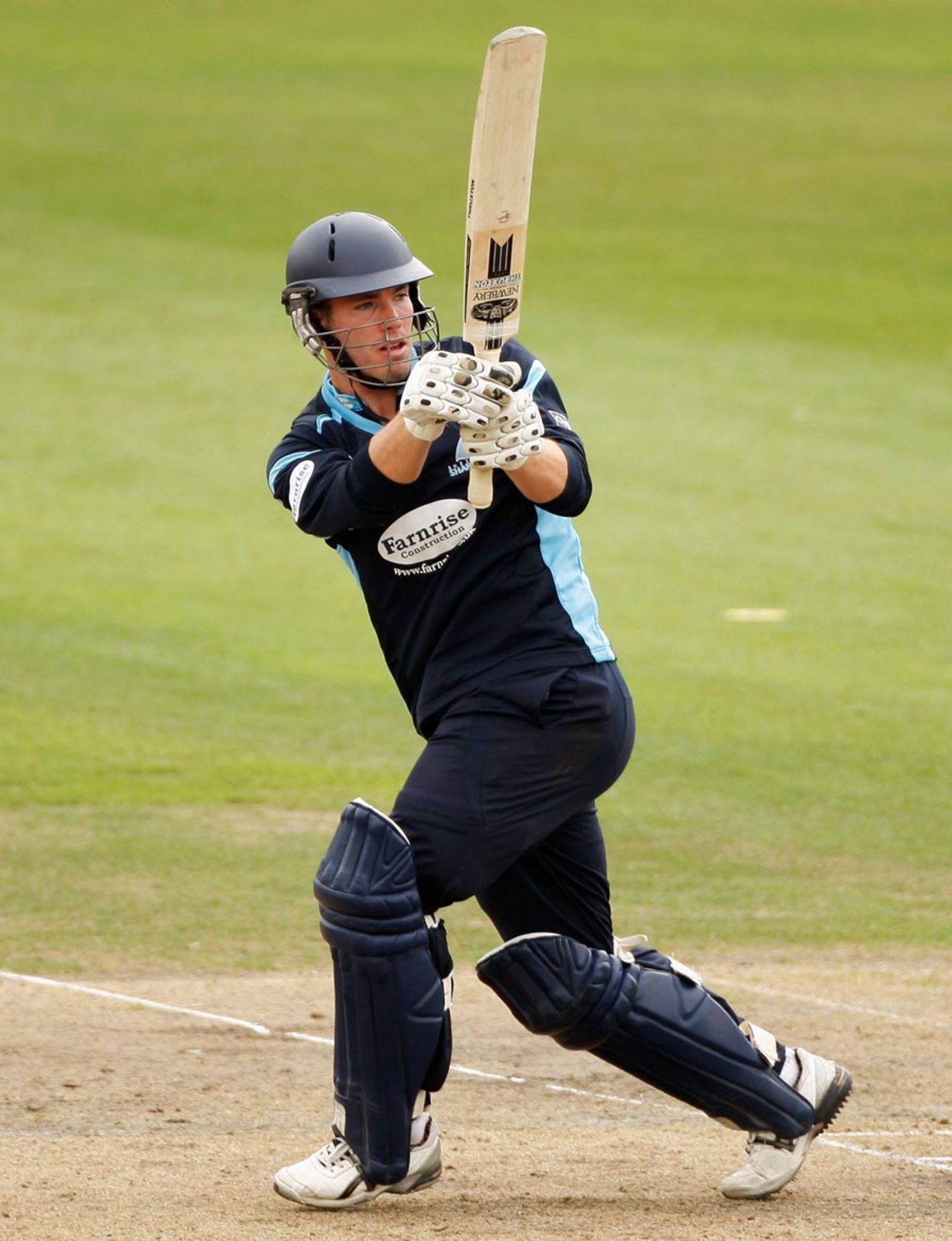 Joe Gatting swings behind square leg during his 46, Sussex v Indians, Tour match, Hove, August 25, 2011