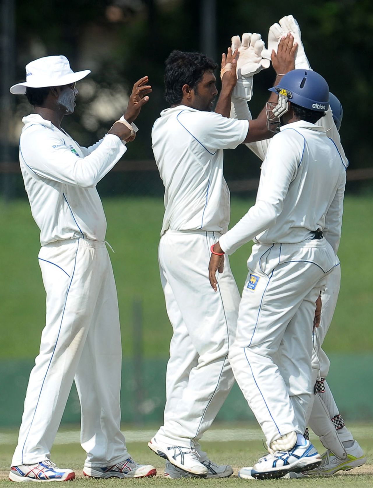 Dilruwan Perera got Michael Hussey for 28, Sri Lanka Board XI v Australians, Colombo, 2nd day, August 26, 2011