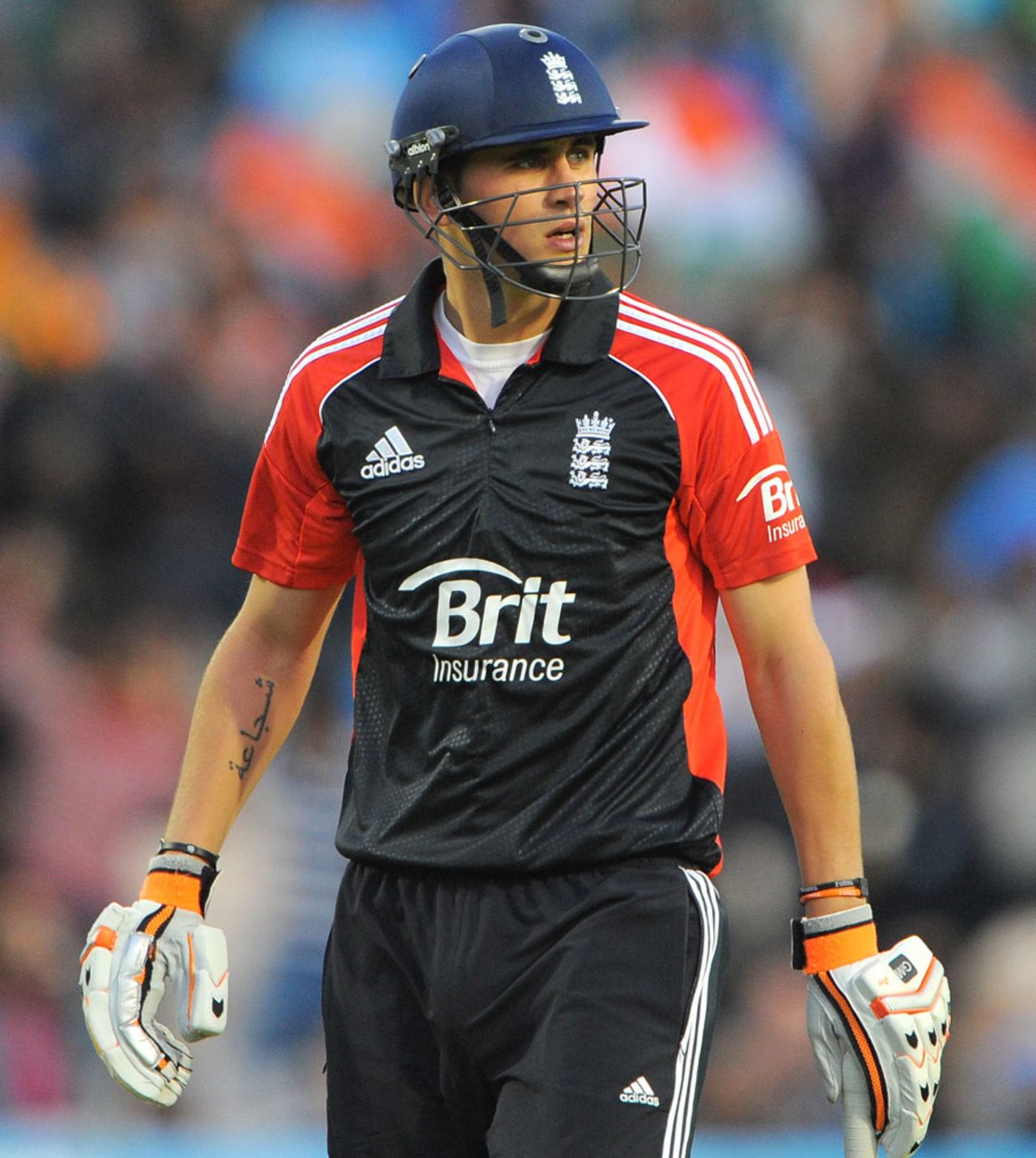 Alex Hales bagged a second-ball duck on his international debut, England v India, Twenty20, Old Trafford, August 31, 2011