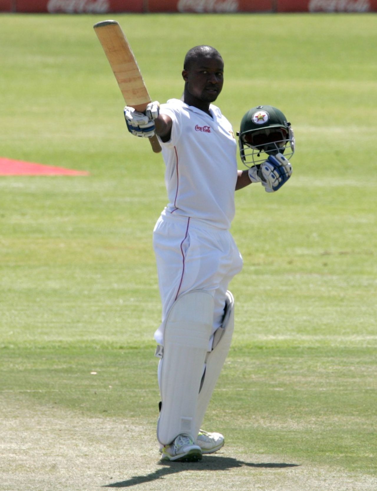 Tino Mawoyo carried his bat through the Zimbabwe innings, Zimbabwe v Pakistan, only Test, Bulawayo, 2nd day, September 2, 2011