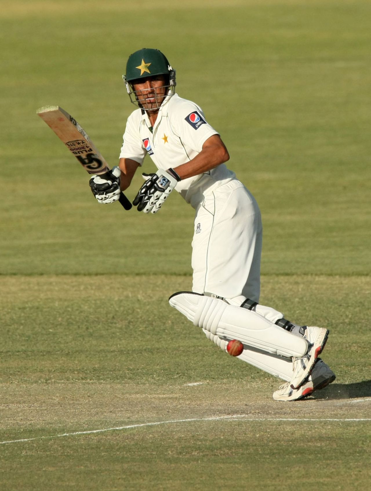 Younis Khan flicks one off his pads, Zimbabwe v Pakistan, only Test, 3rd day, Bulawayo, September 3, 2011