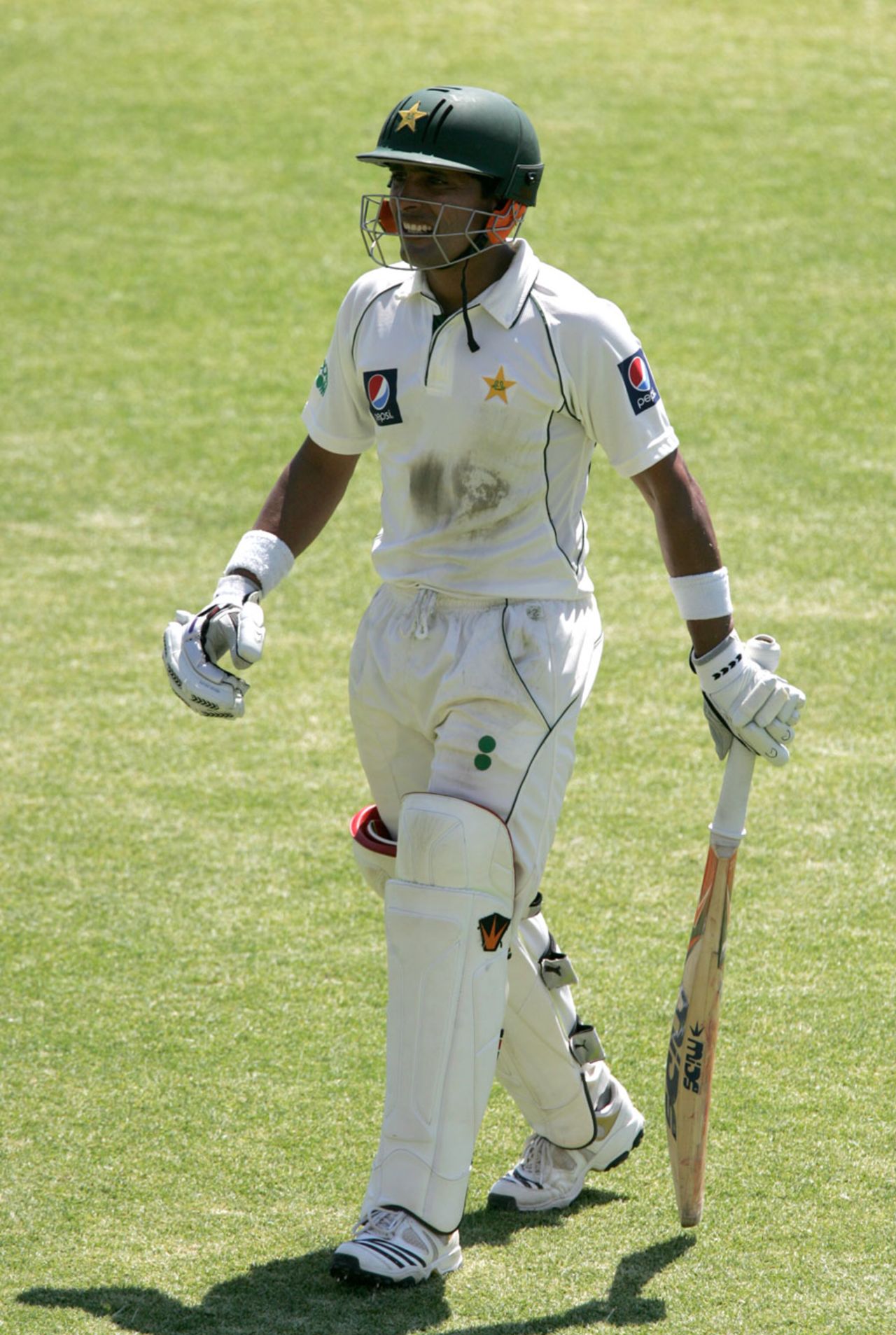 Adnan Akmal was run out for 36, Zimbabwe v Pakistan, only Test, 4th day, Bulawayo, September 4, 2011