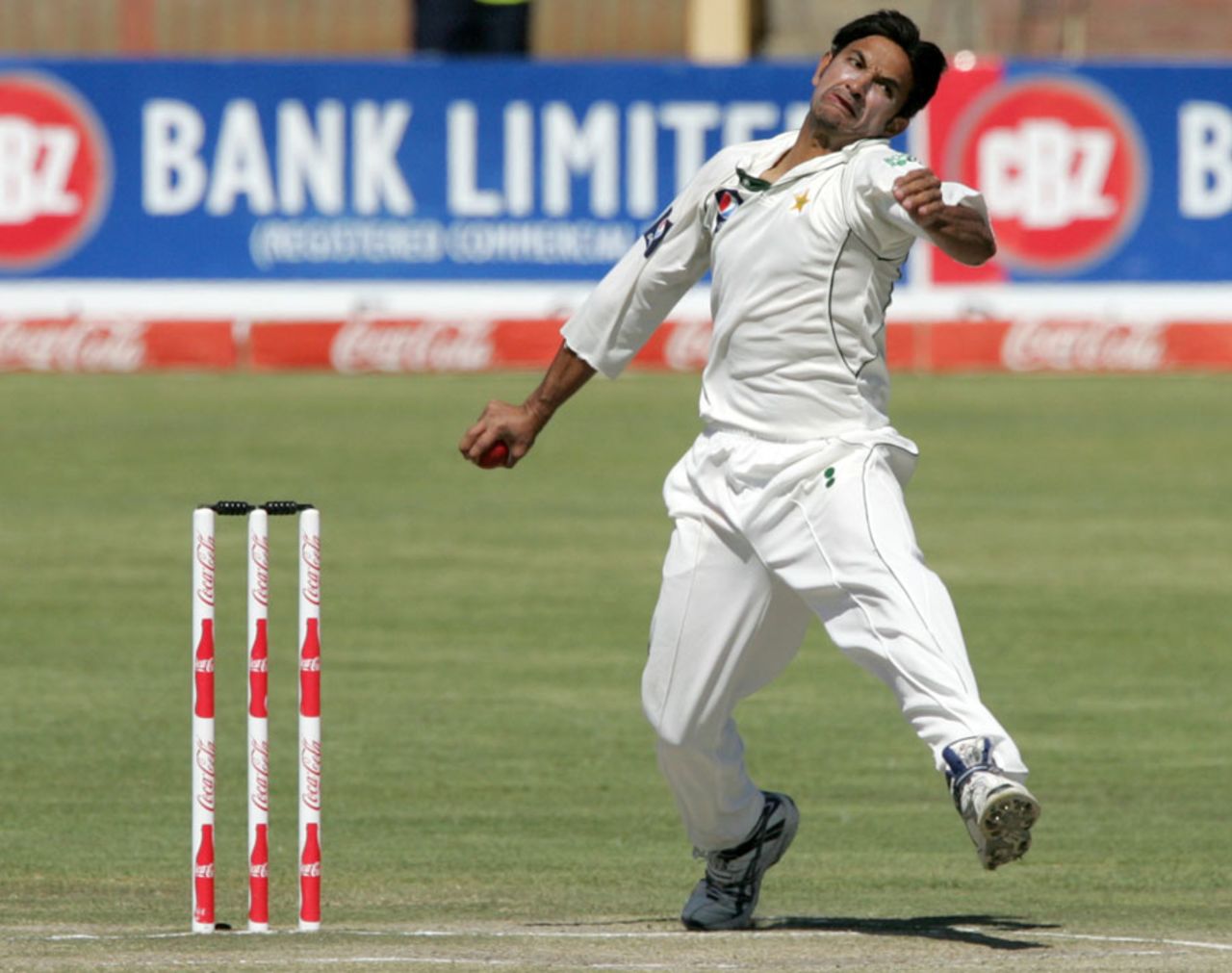 Aizaz Cheema's figures were the second best by a Pakistan bowler on debut, Zimbabwe v Pakistan, only Test, 5th day, Bulawayo, September 5, 2011