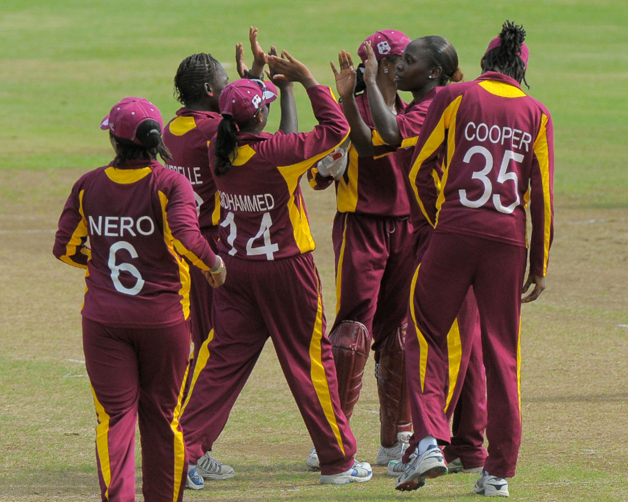 West Indies celebrate their 50-run win over Pakistan, West Indies v Pakistan, 4th ODI, Arnos Vale, September 3 2011