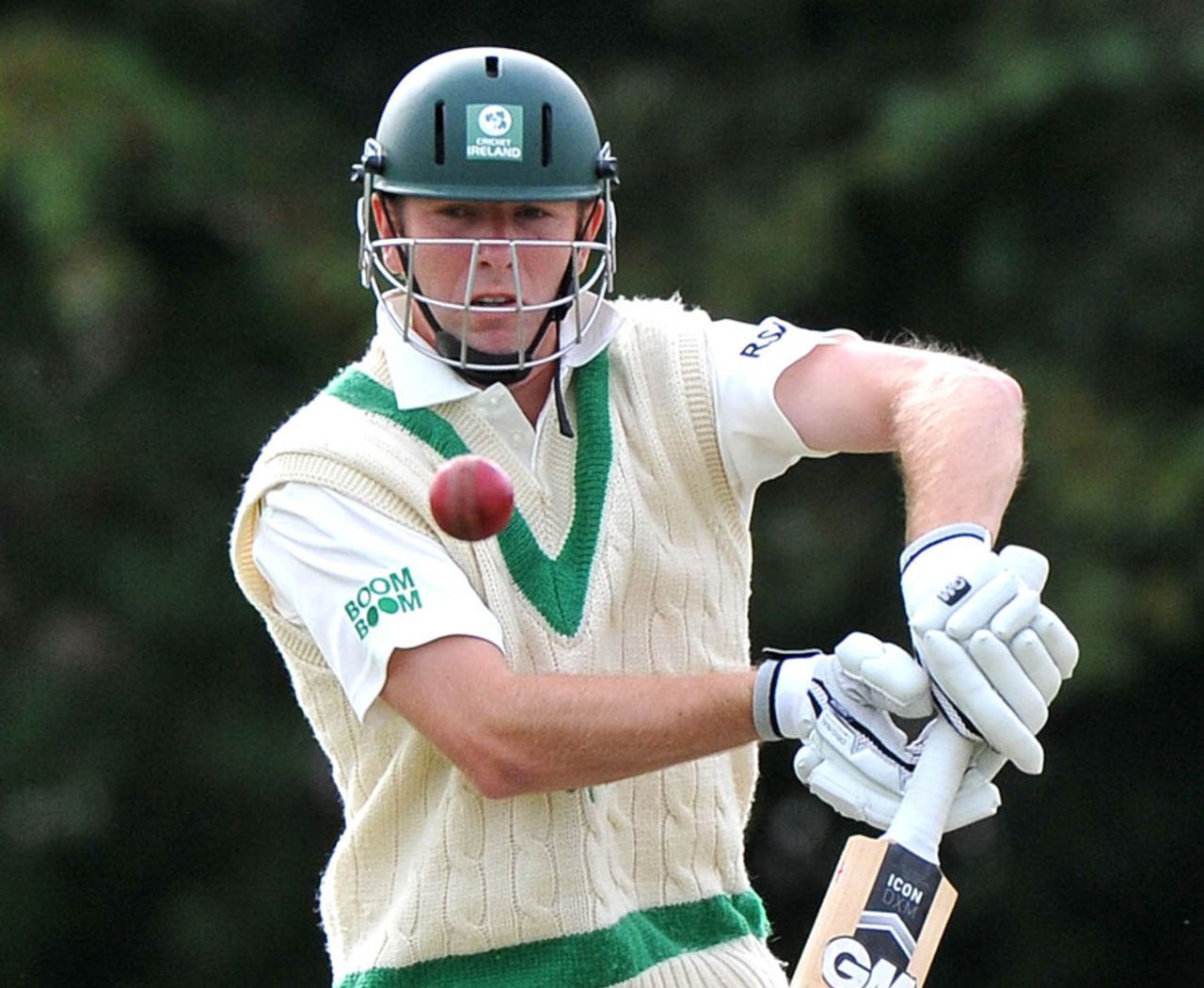 Andrew White struck 13 fours in his undefeated 123, Ireland v Namibia, Intercontinental Cup, 1st day, Belfast, September 7, 2011