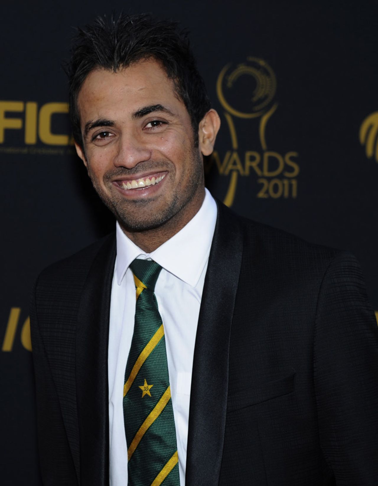 Wahab Riaz attends the ICC awards, London, September 12, 2011