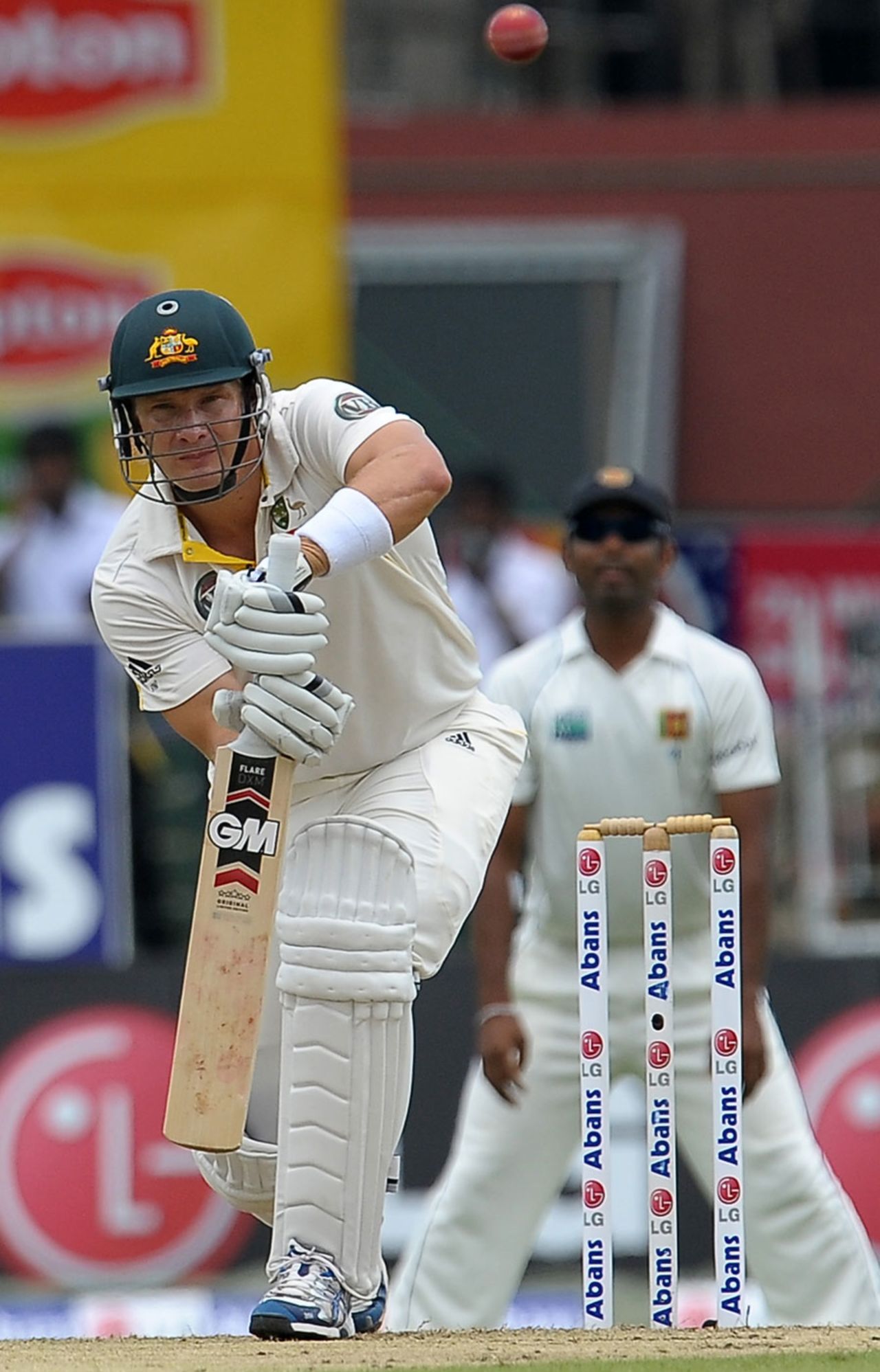 Shane Watson scored eight before he was dismissed, Sri Lanka v Australia, 3rd Test, SSC, Colombo, 1st day, September 16, 2011