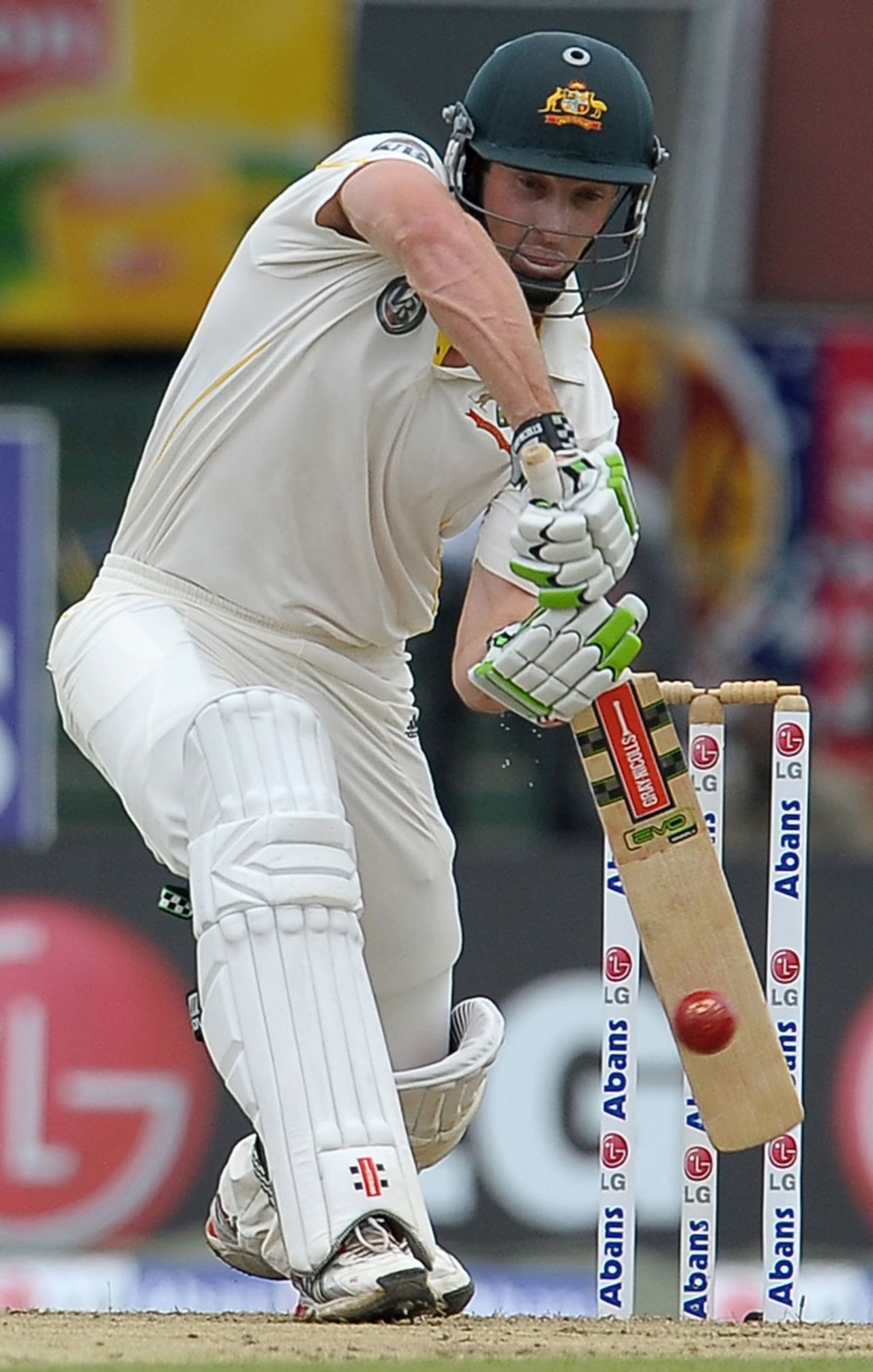 Shaun Marsh made a cautious start, Sri Lanka v Australia, 3rd Test, SSC, Colombo, 1st day, September 16, 2011